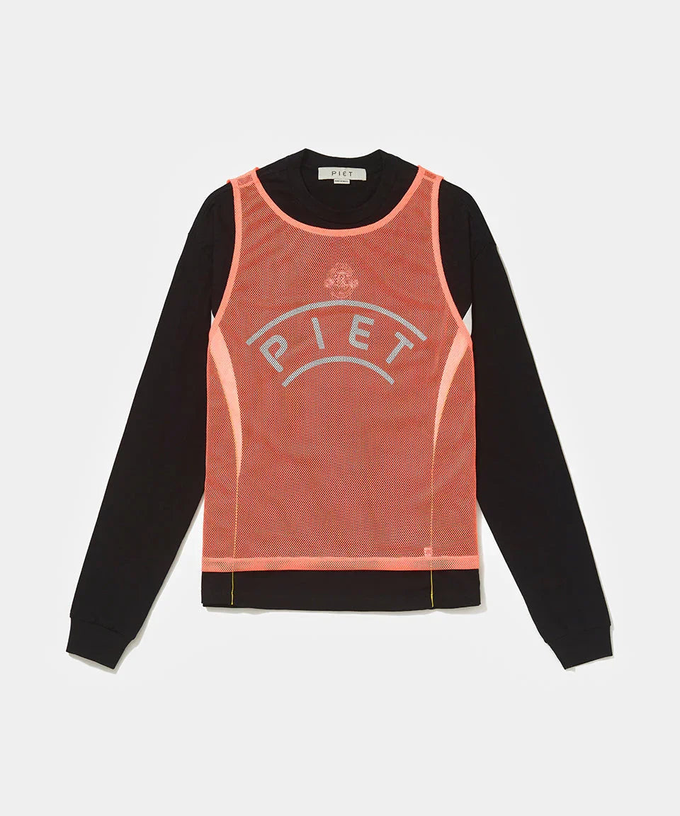 Vest Long Sleeve T-shirt Black - Four Street