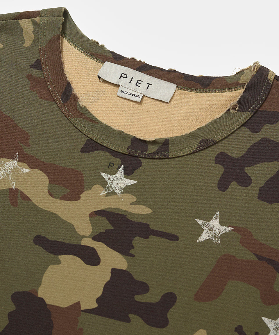 Camiseta PIET Camo Relaxed