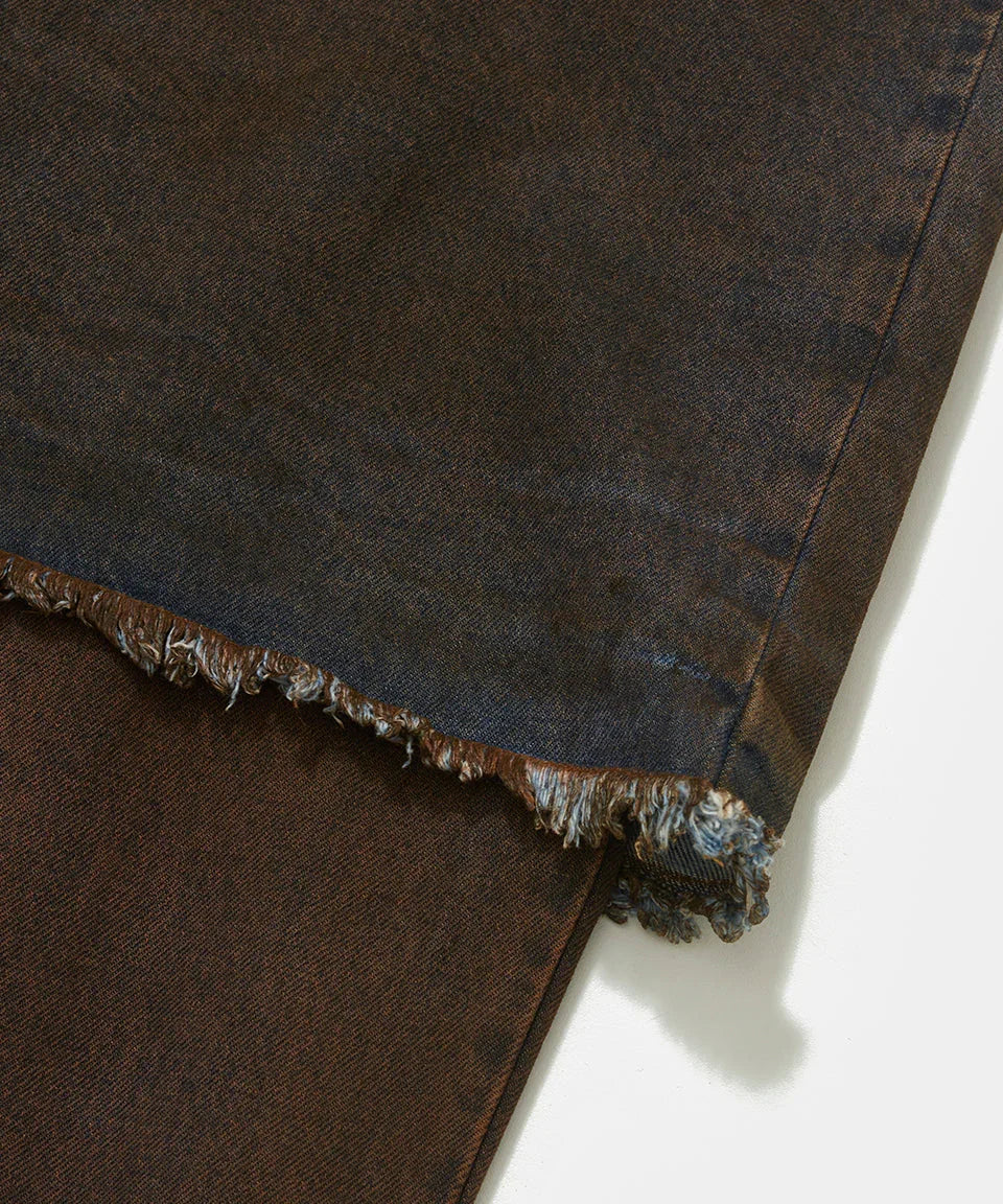 Overlayed Denim Trousers Blue - Four Street