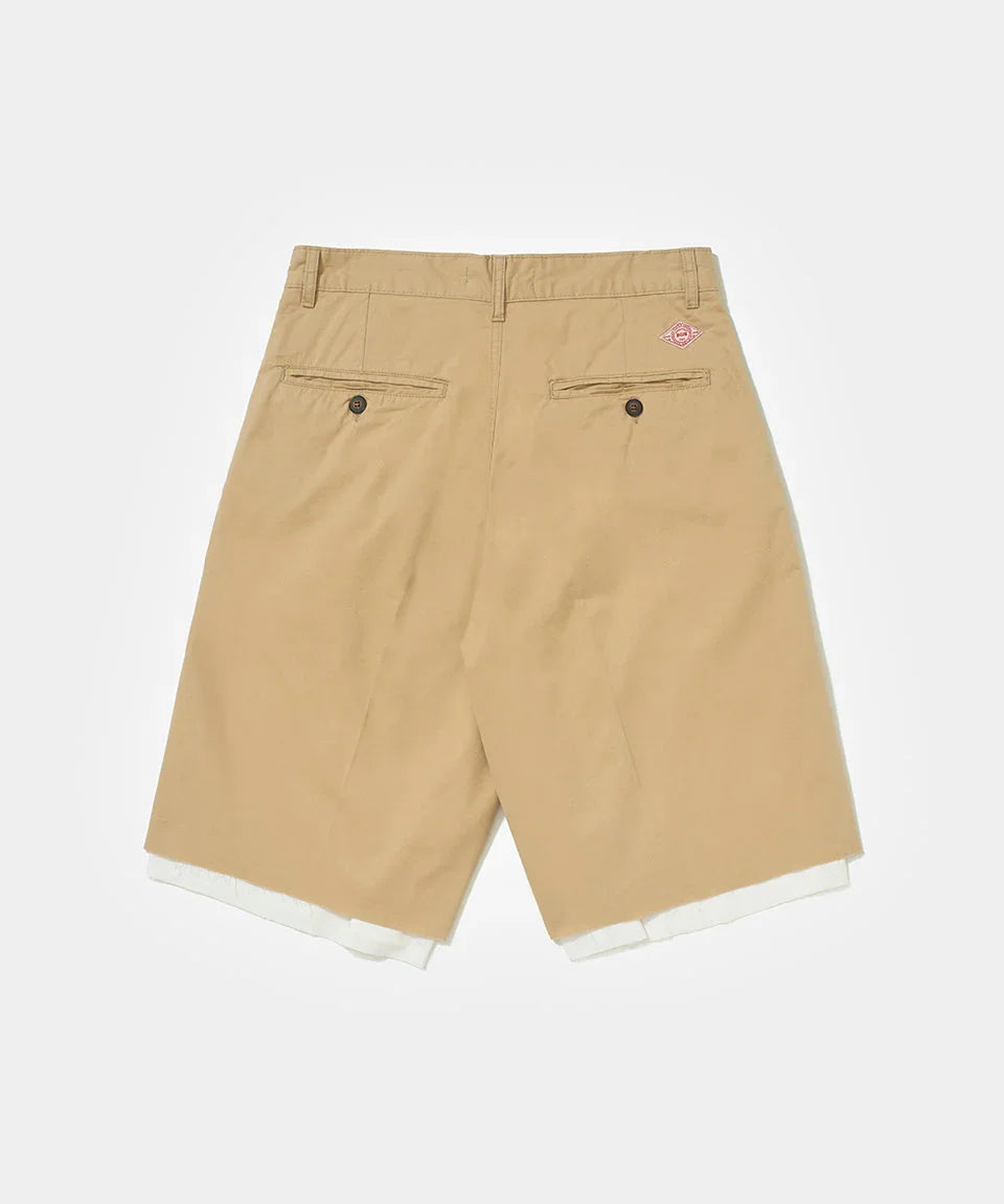 Lined Chino Shorts Khaki - Four Street