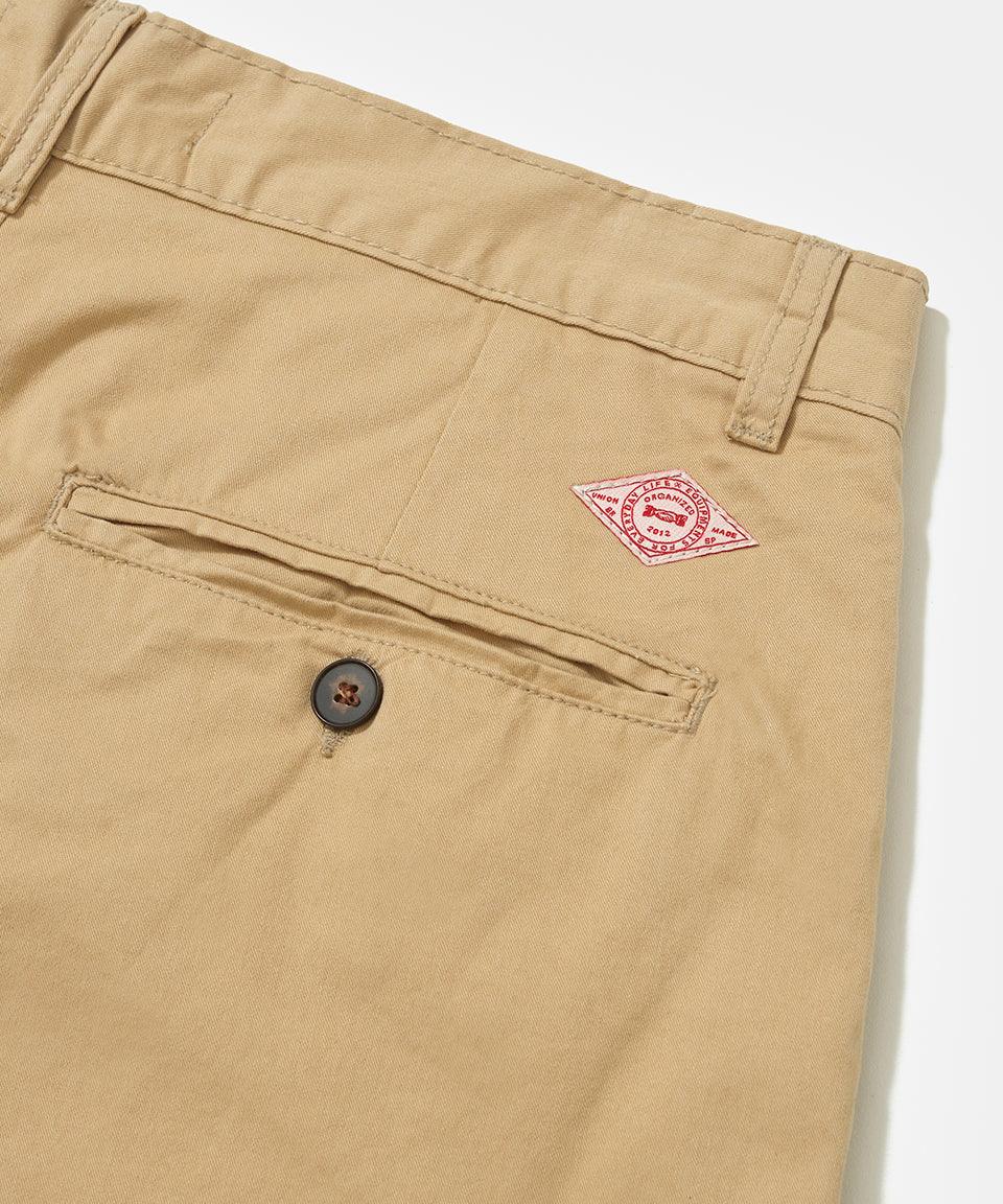 Lined Chino Shorts Khaki - Four Street