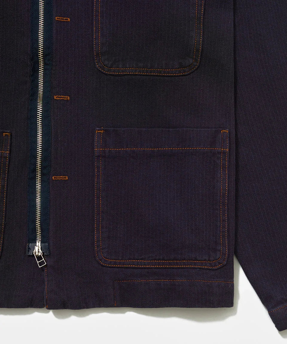 PIET Nation Selvedge Denim Jacket Purple - Four Street