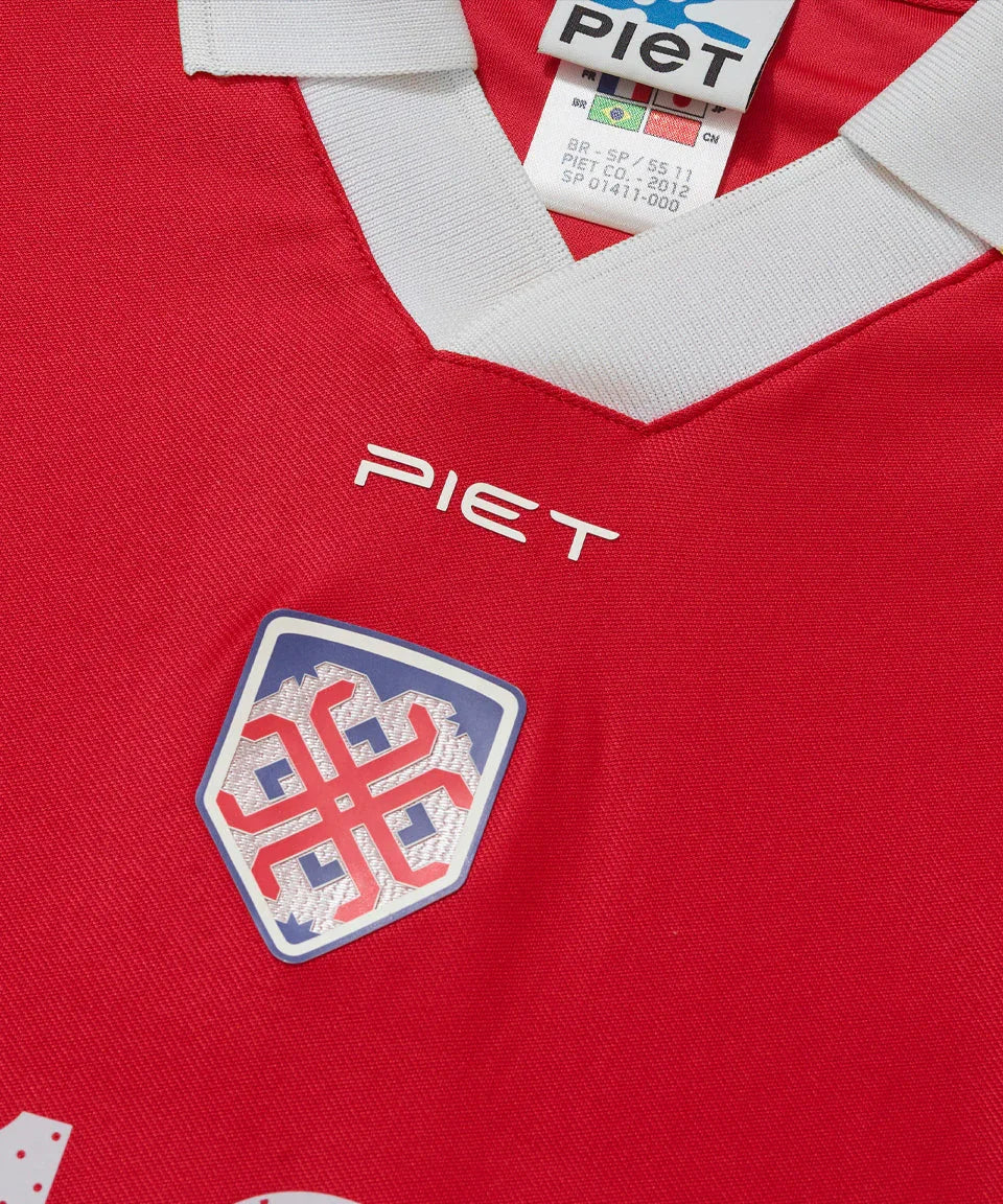 PIET F.C. Short Sleeve Jersey Red - Four Street