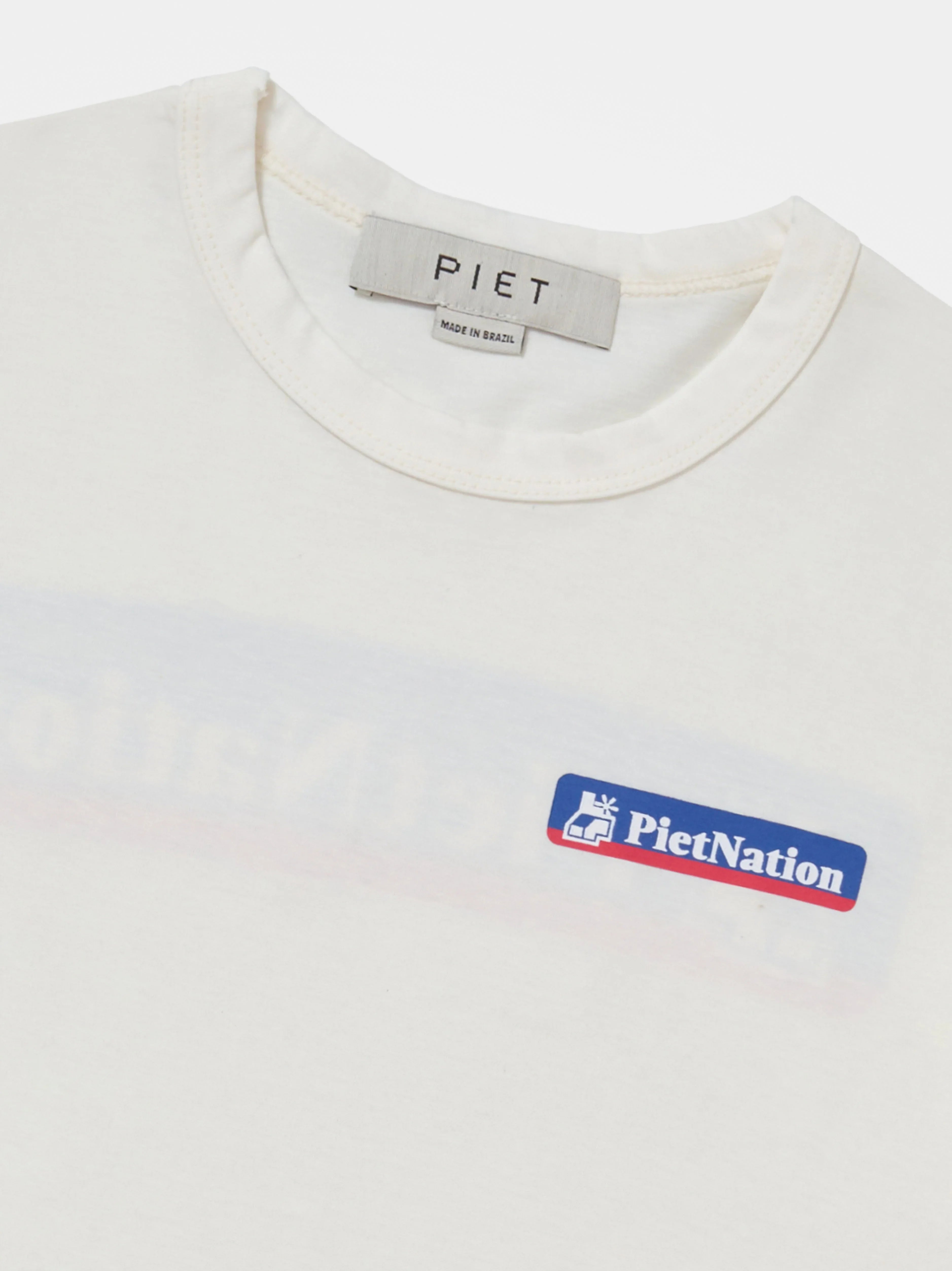 PIET Nation T-shirt Bone White - Four Street
