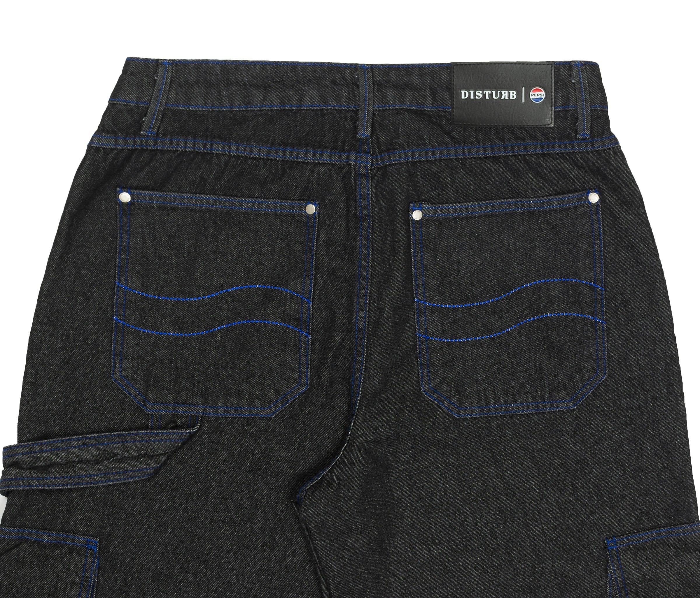 Screw Denim Pants in Black - Four Street