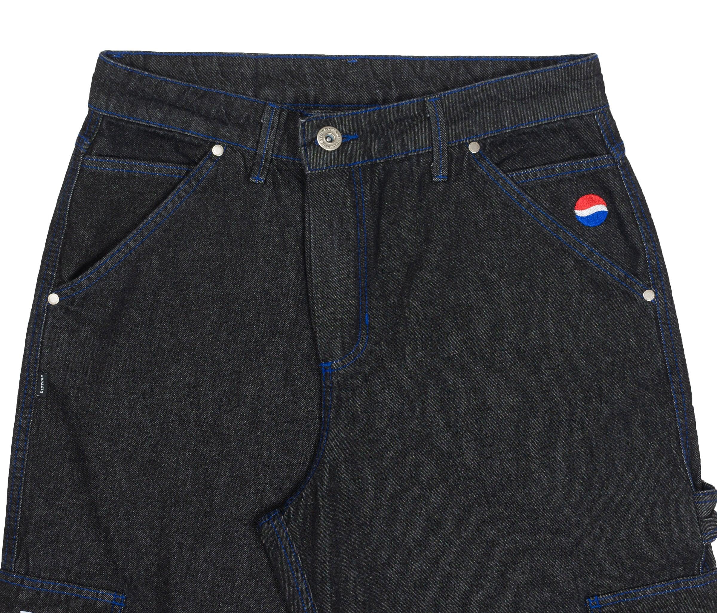 Screw Denim Pants in Black - Four Street