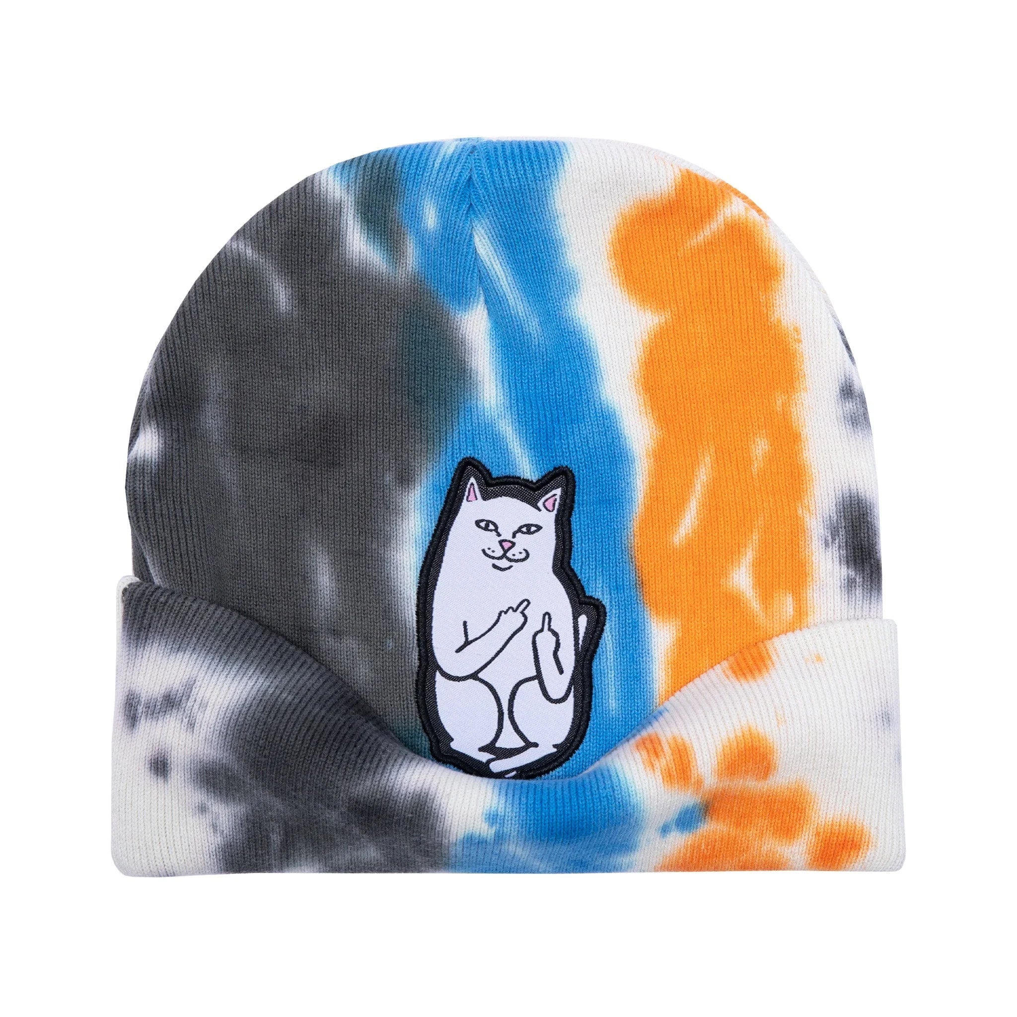 Lord Nermal Beanie (Blue / Orange Tie Dye) - Four Street