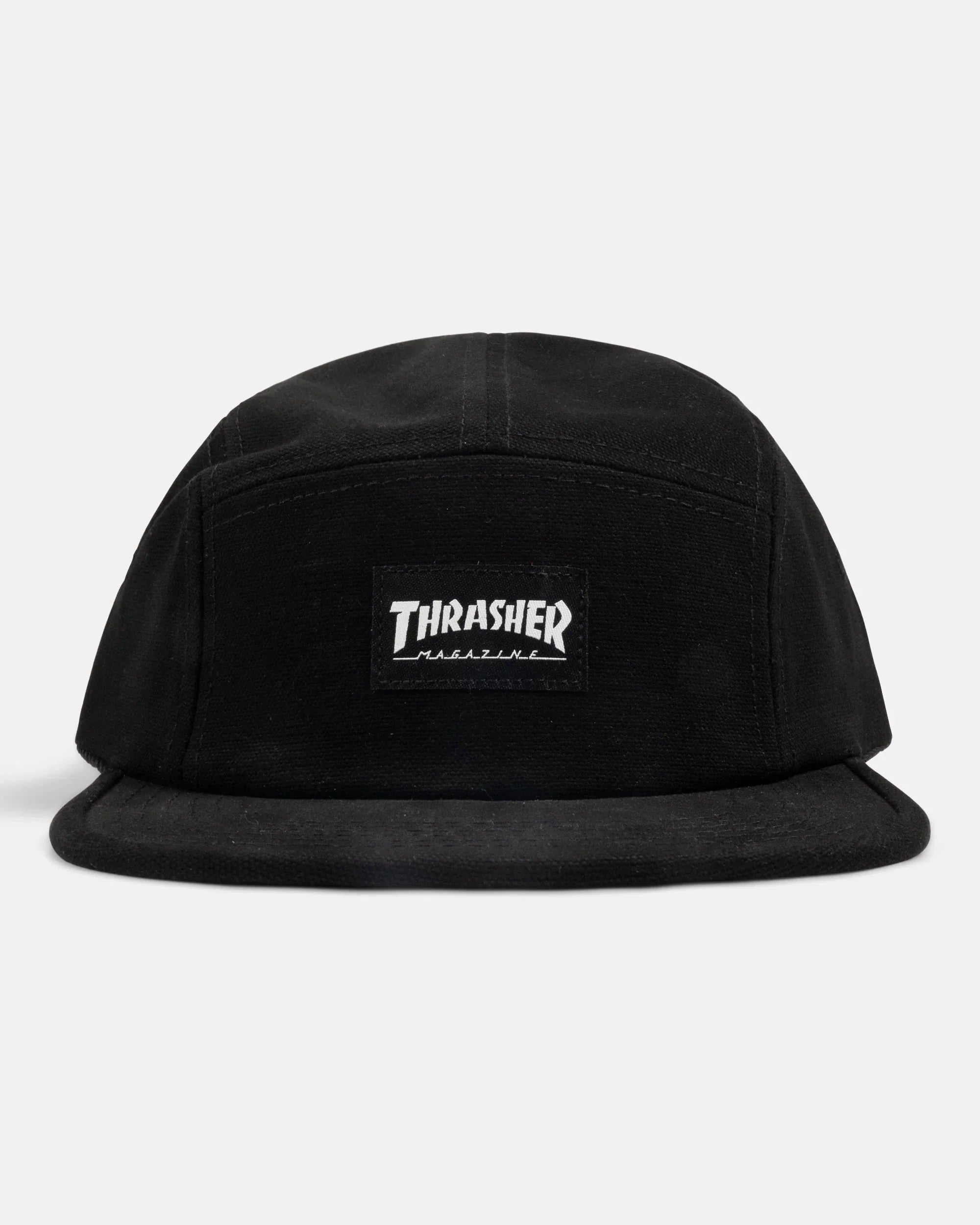 THRASHER - 5 PANEL HAT - BLACK - Four Street