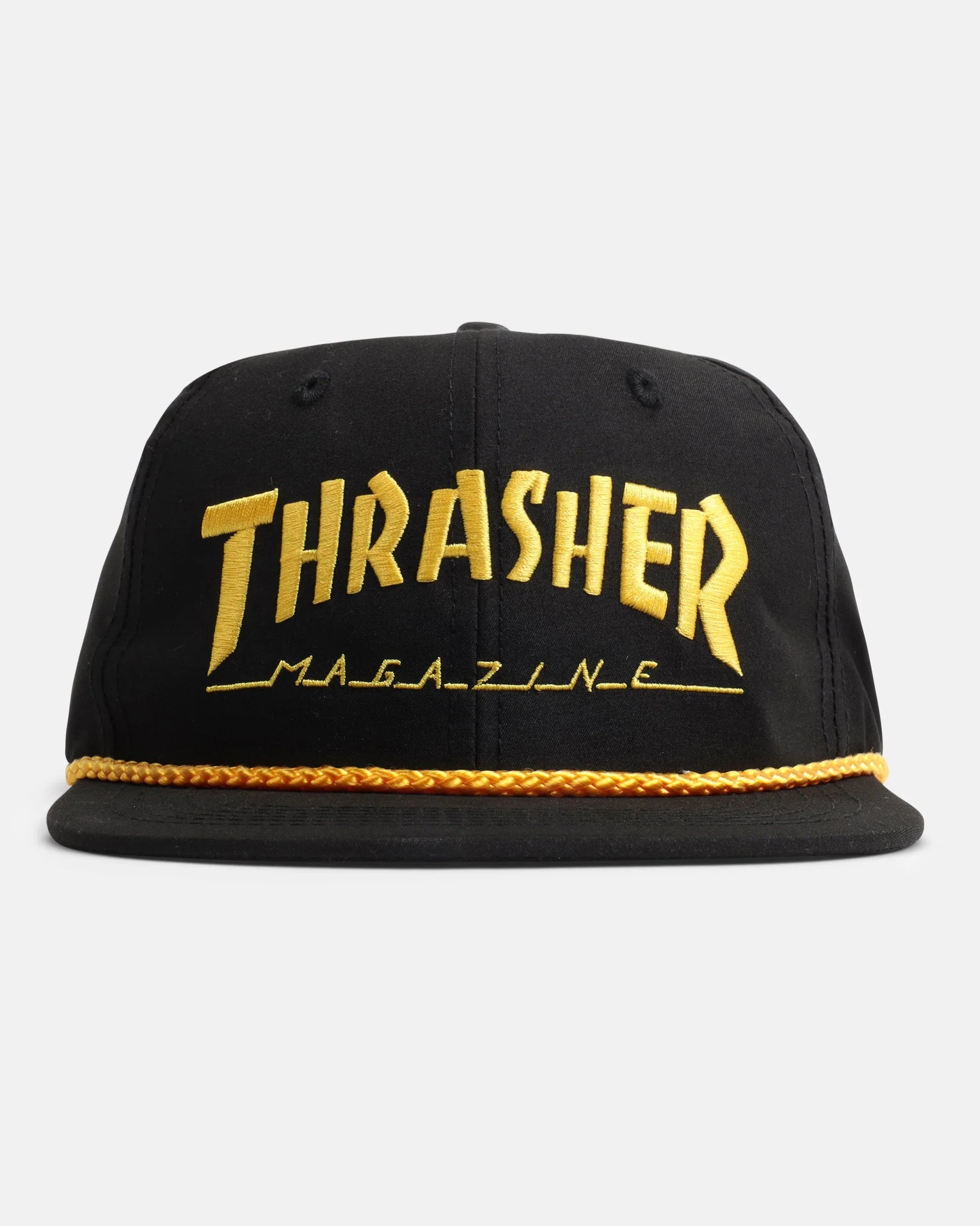 Thrasher - Rope Snapback - Black/Yellow - Four Street