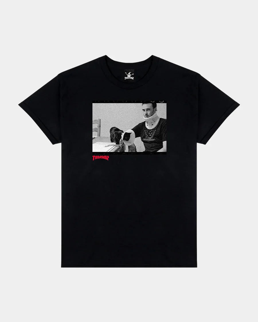 THRASHER X TOY MACHINE - TEMPLETON BY BURNETT - T-SHIRT - BLACK - Four Street
