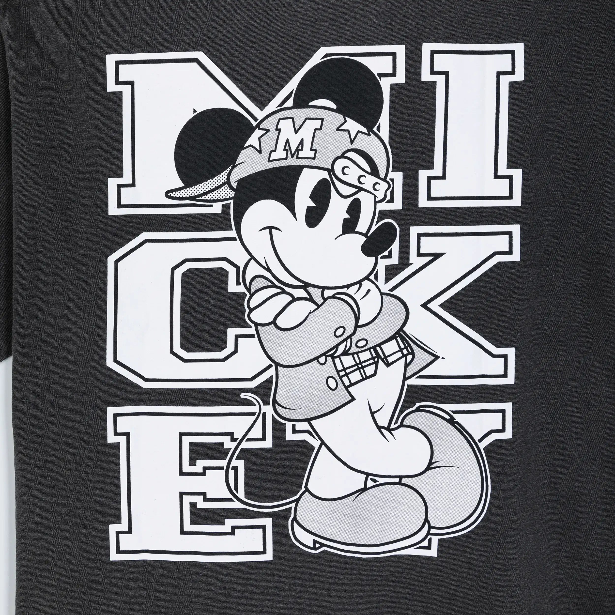 Tee Mickey Script Black
