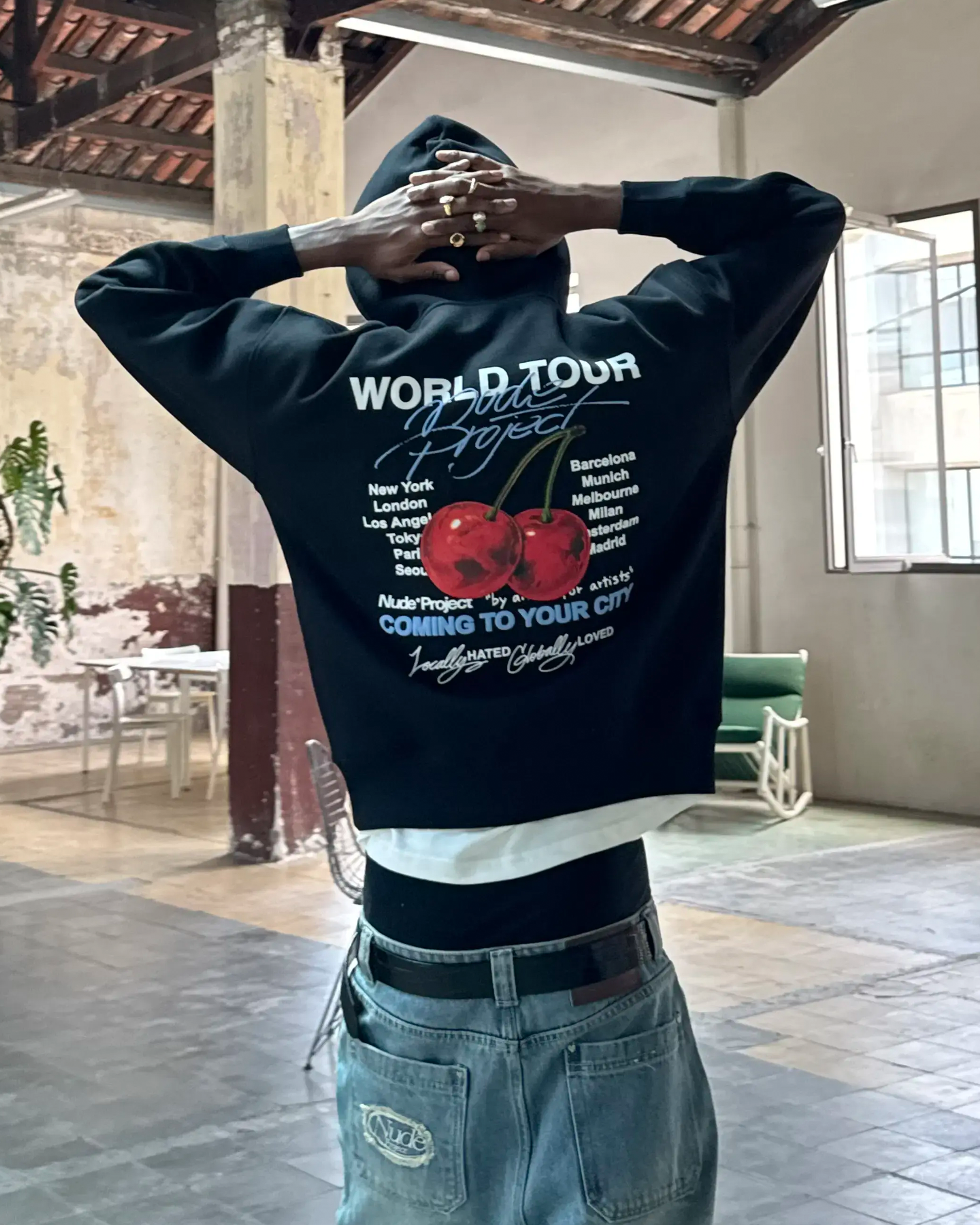 Nude Tour Hoodie Black