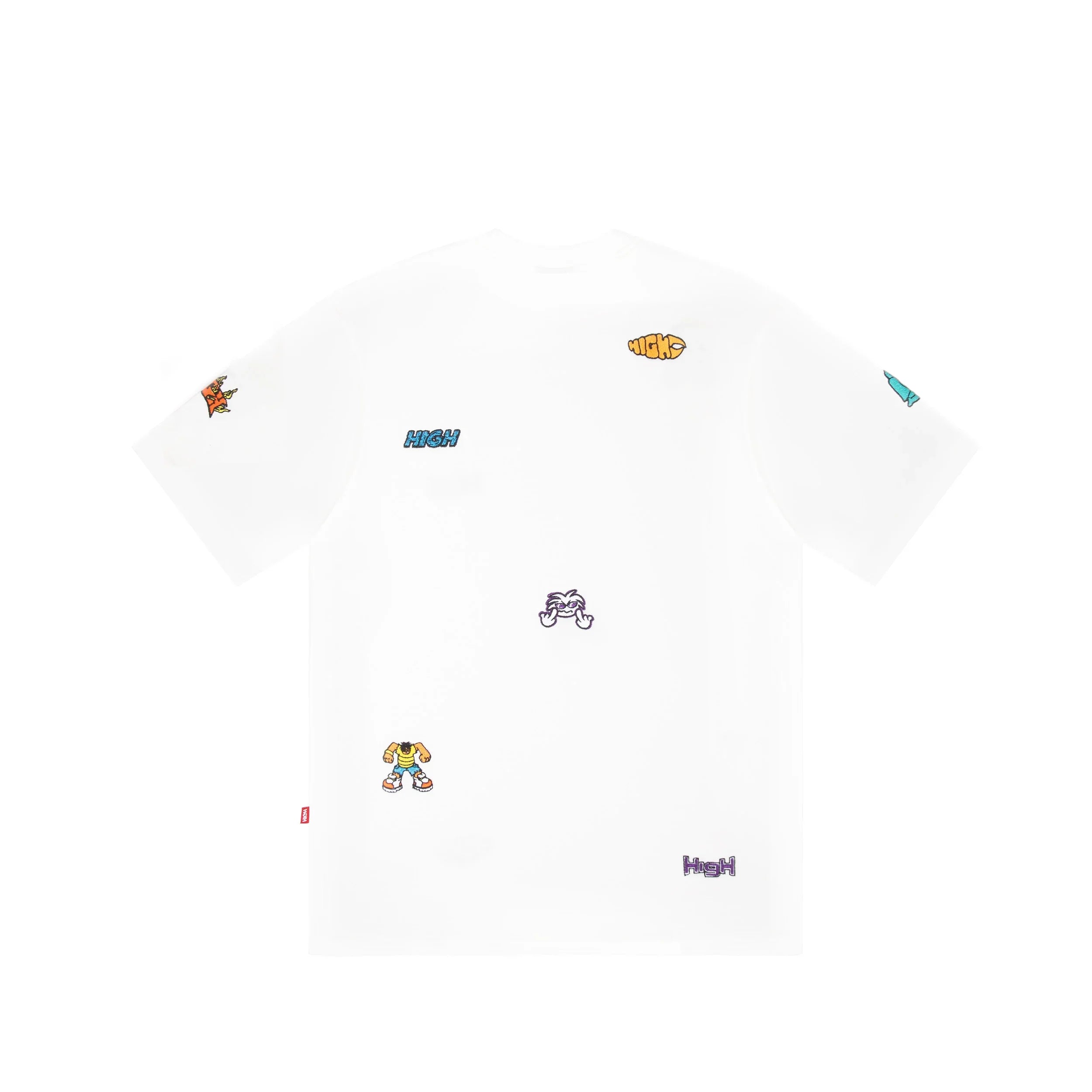 Work Tee Doodles White - Four Street