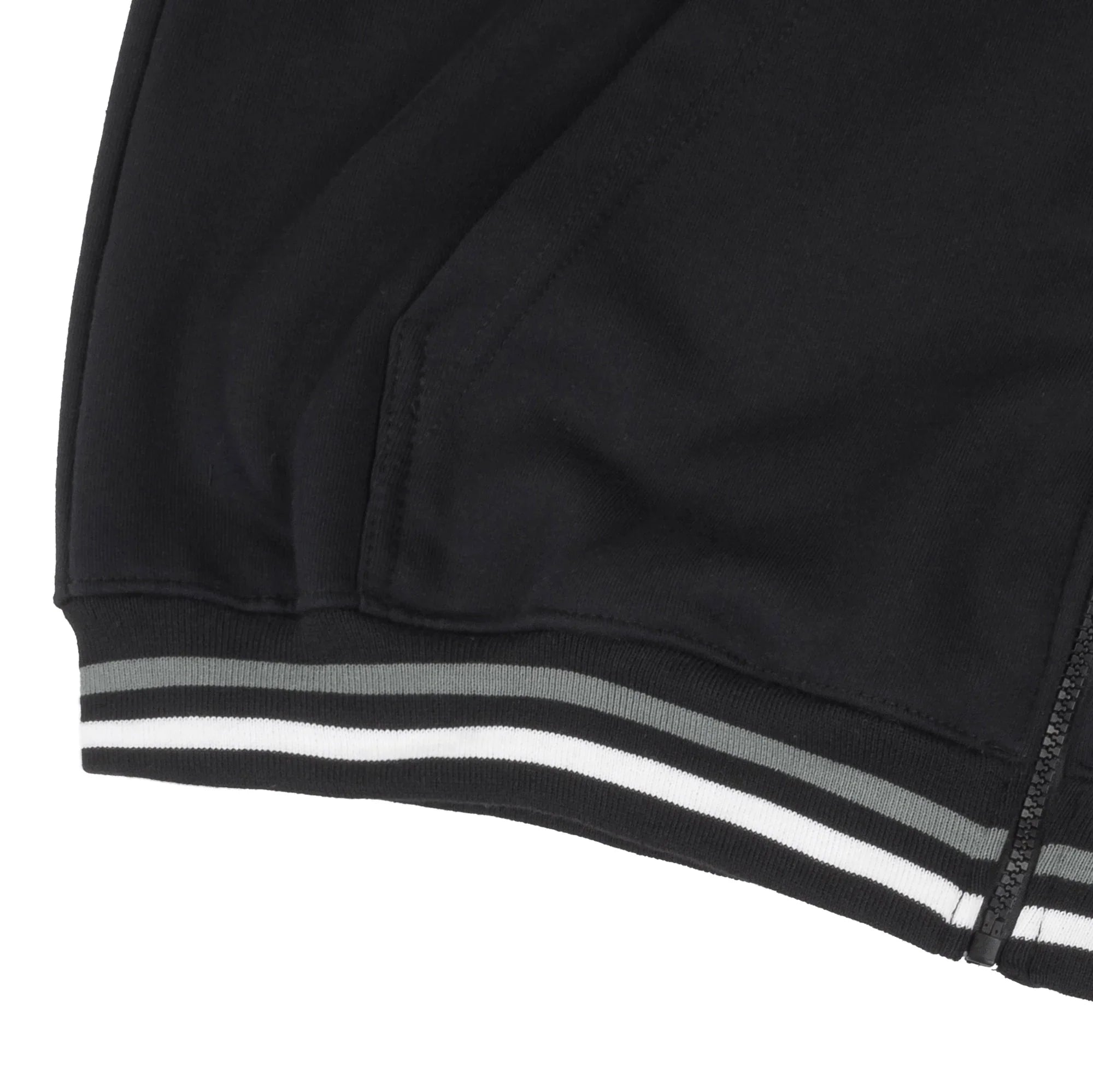 Zipped Hoodie Black - Four Street