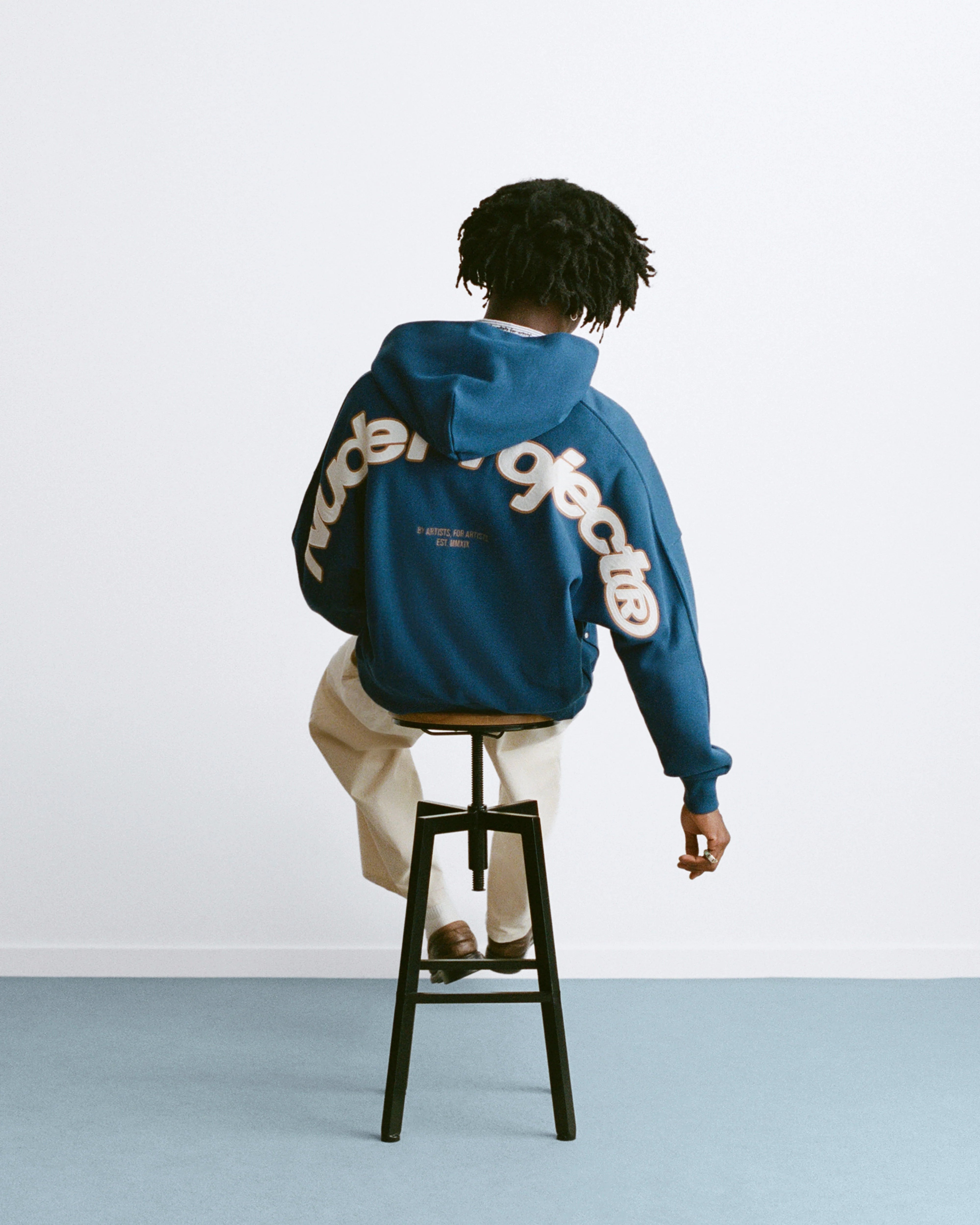 Beast Zip-up Hoodie Petrol Blue