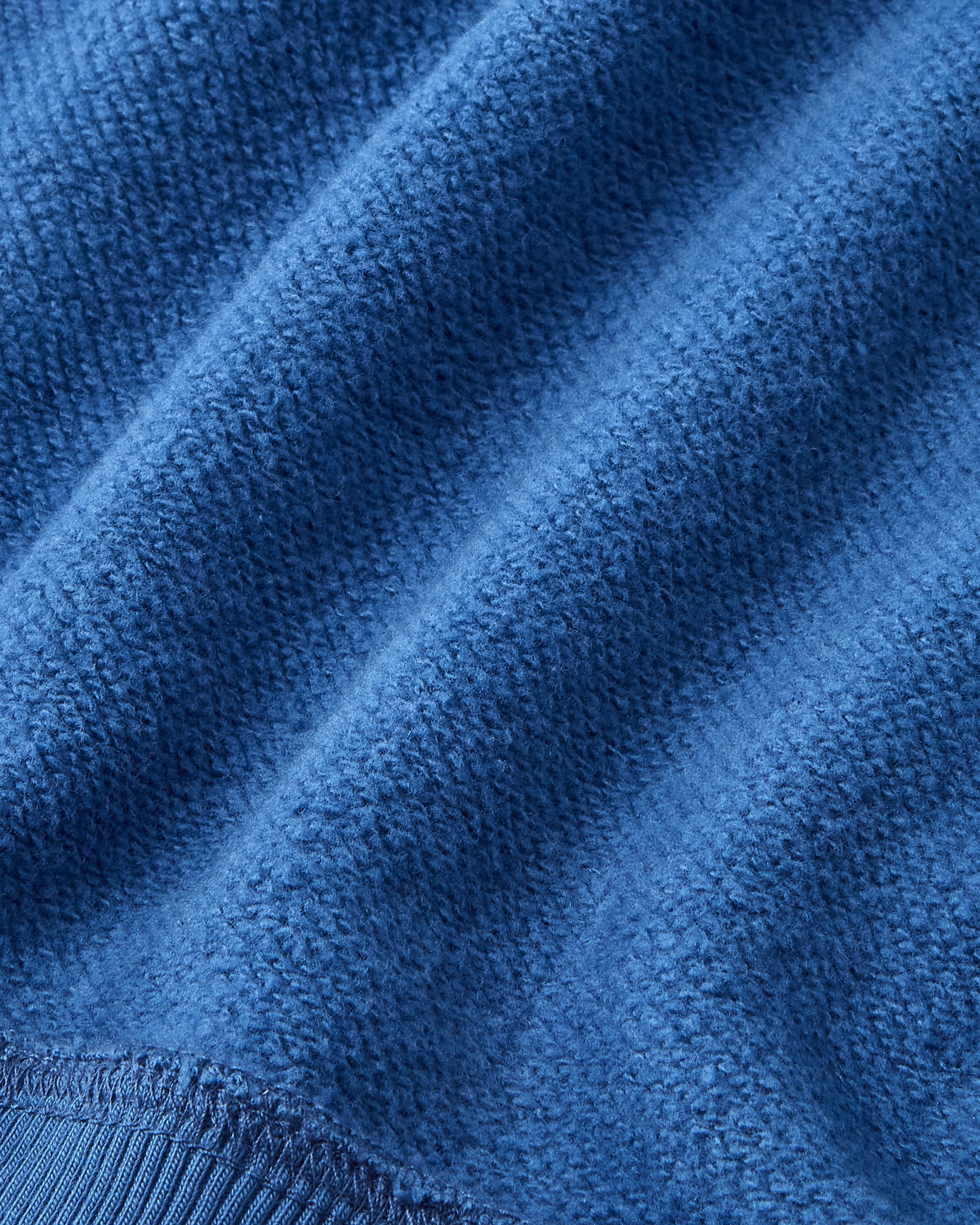 Script Zip-Up Hoodie Blue