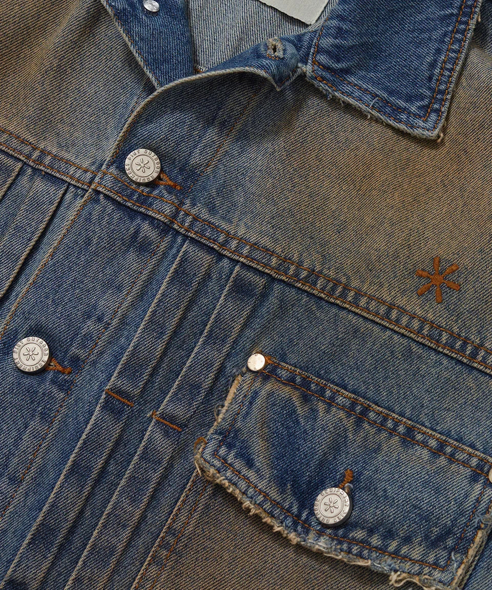 Dirty Denim Jacket - Four Street