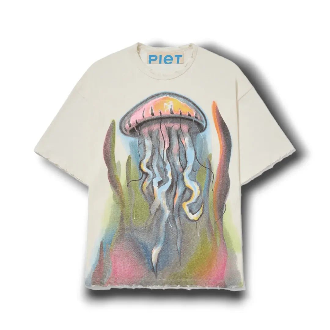CAMISETA PIET JELLY FISH AIR BRUSH - Four Street