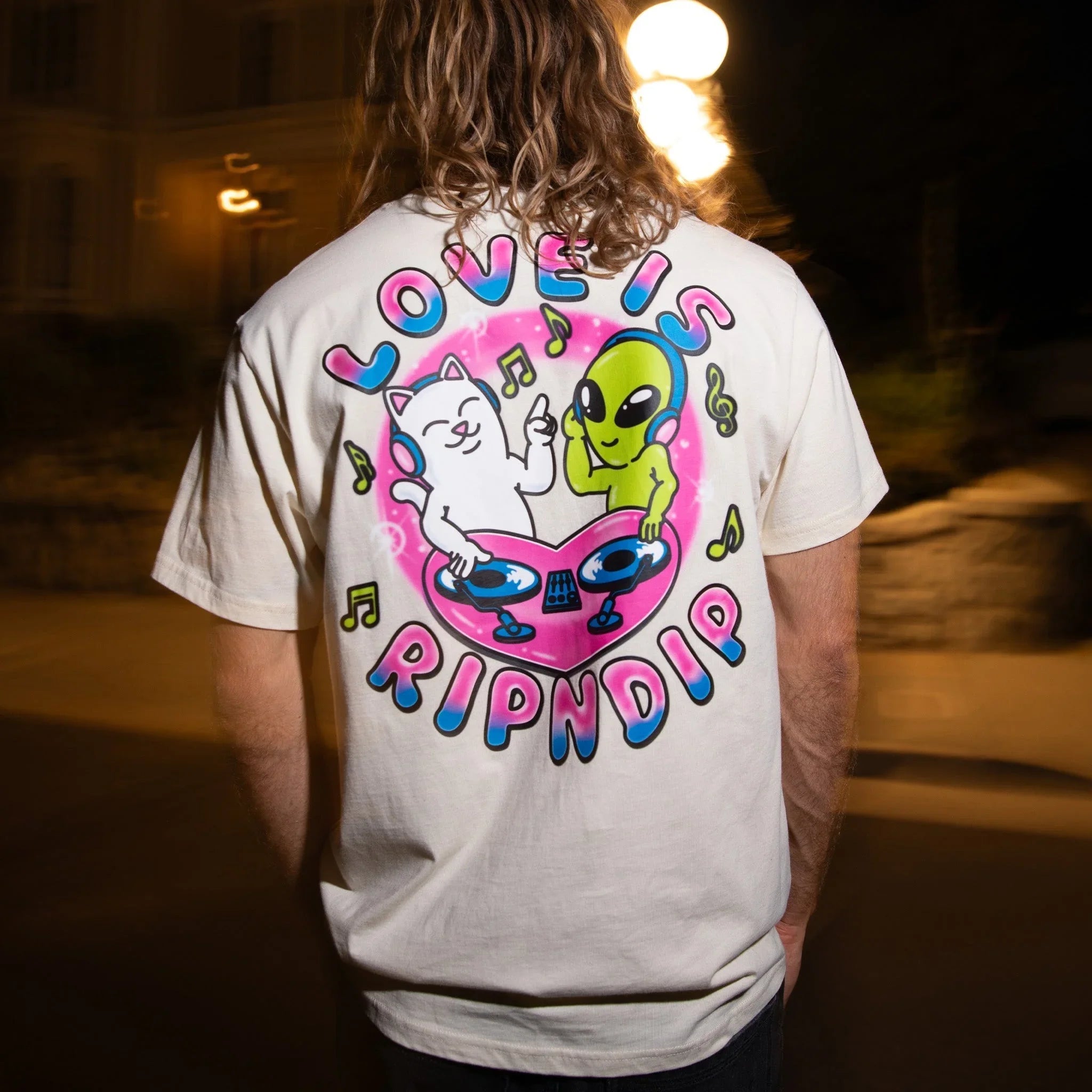 Love Is Ripndip Tee (Natural) - Camiseta - Four Street