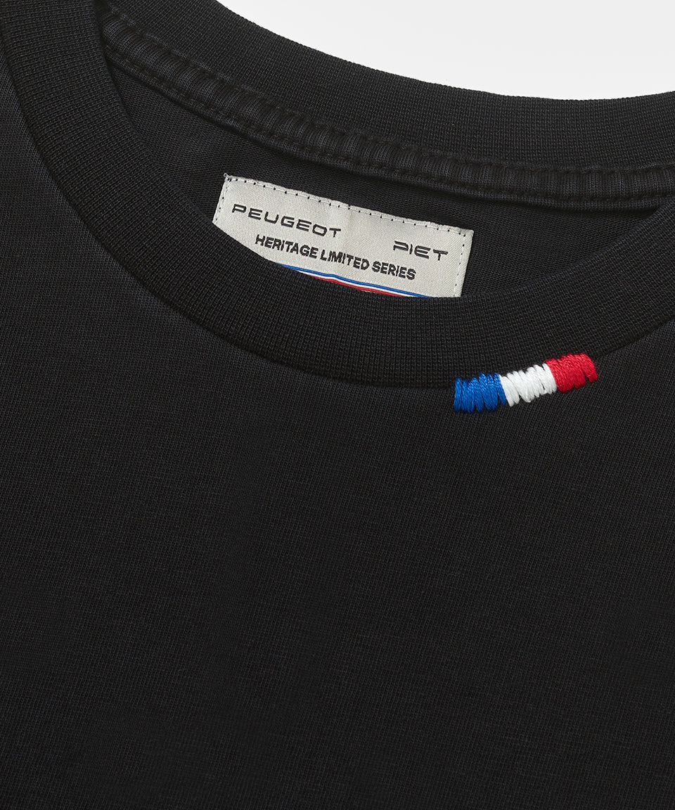 Piet + Peugeot Camiseta Logo - Preta
