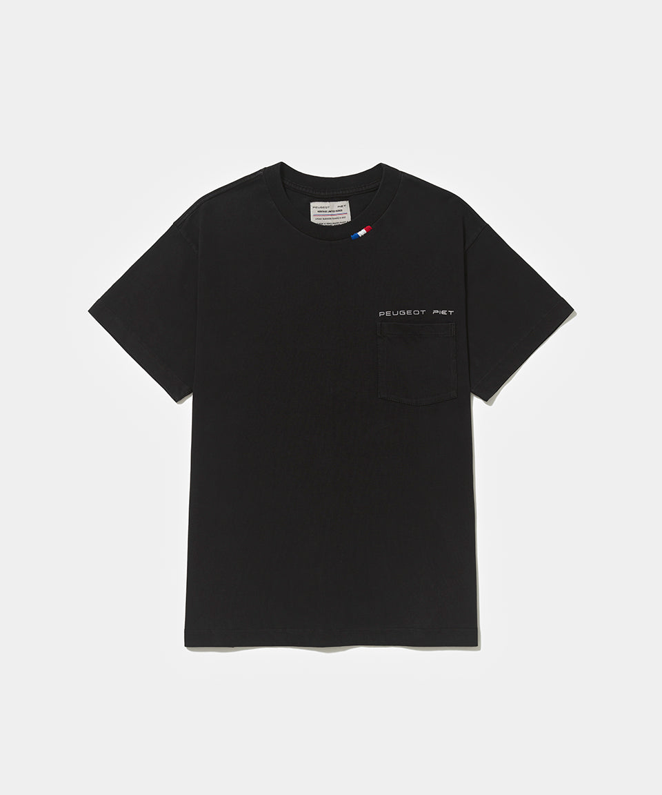 Piet + Peugeot Camiseta Logo - Preta