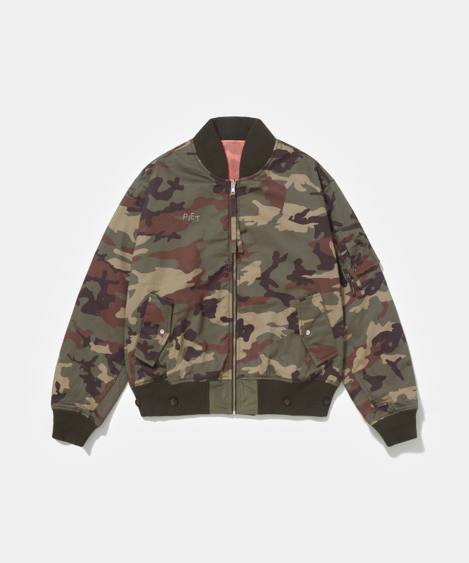 Jaqueta Double Face Camo