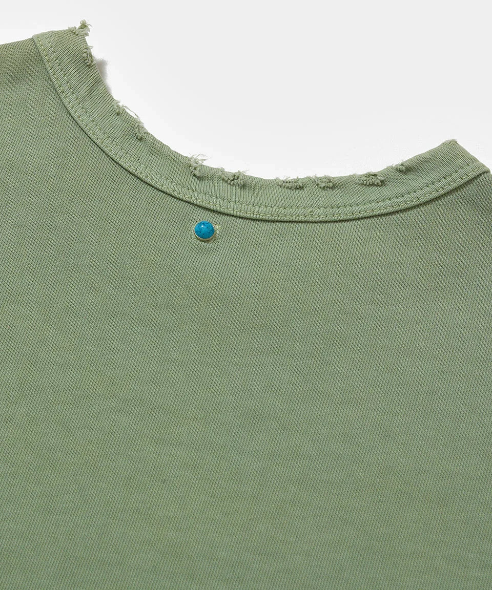 I Obey Fitted Tee - Light olive - Four Street