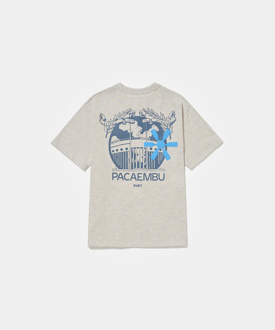 Piet + Pacaembu T-shirt - Grey - Four Street
