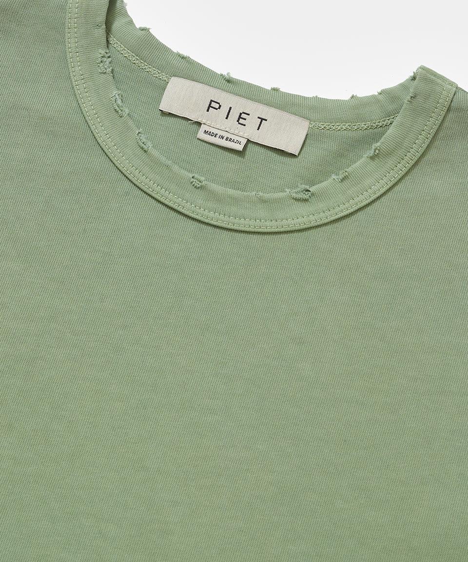 Gems Distressed Tee - Olive - Four Street