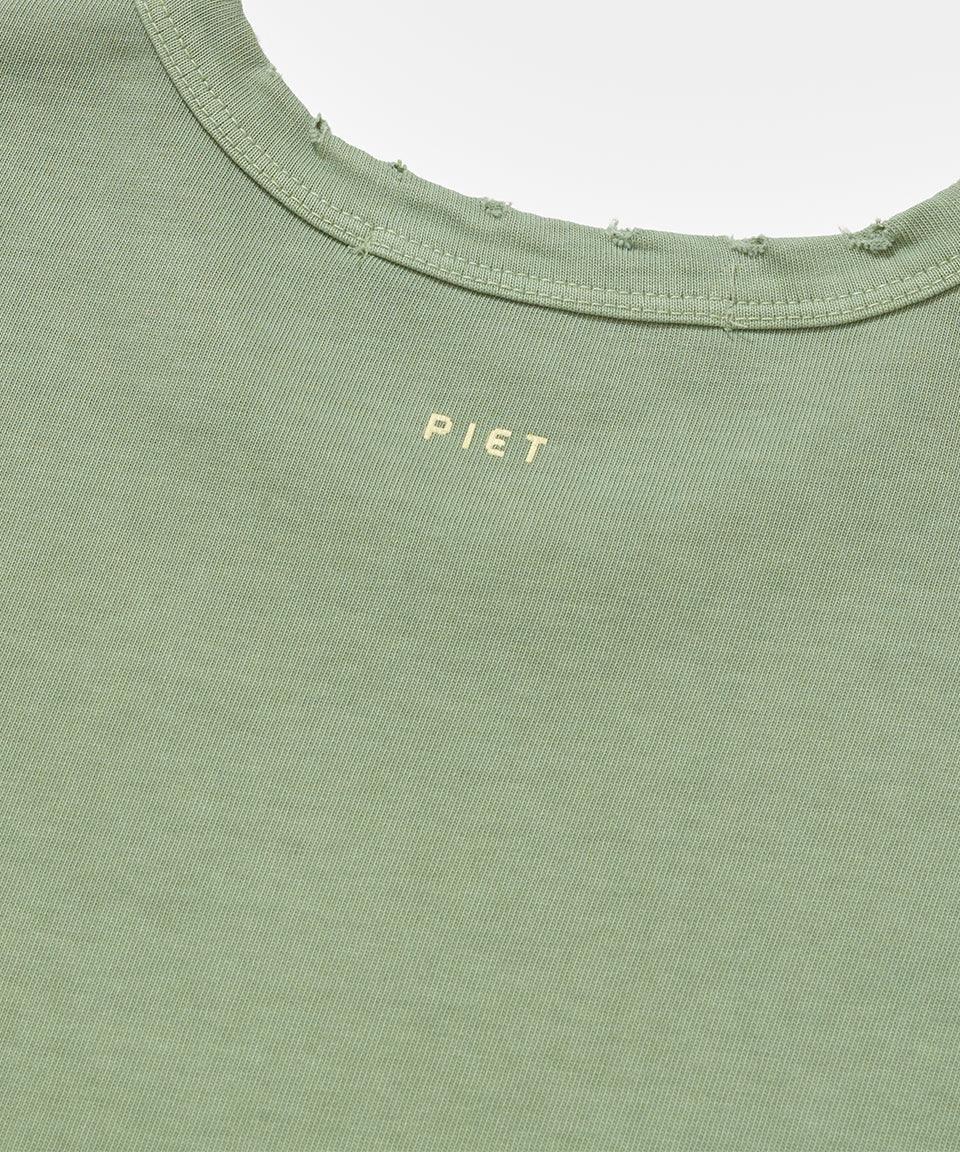Gems Distressed Tee - Olive - Four Street