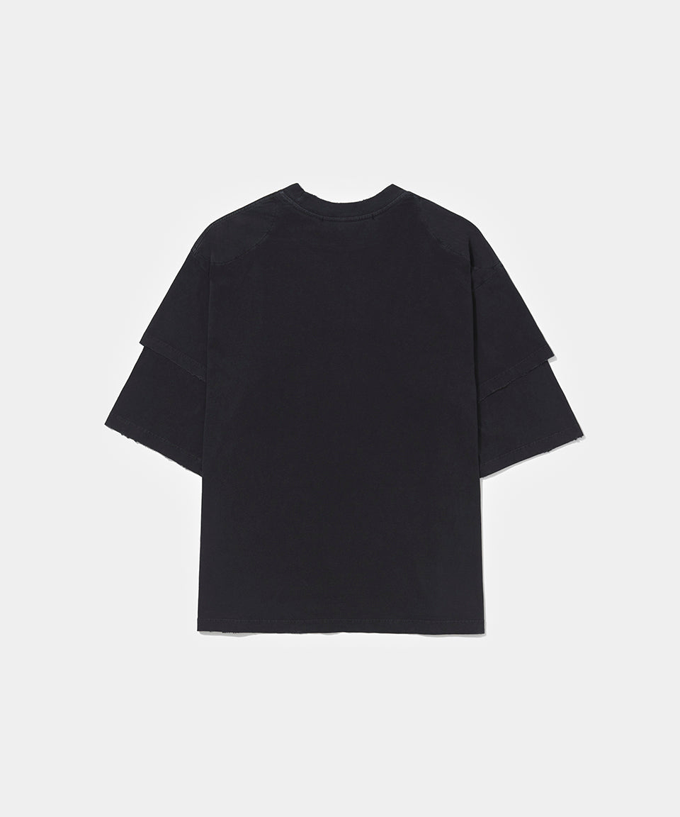 Camiseta PIET Double Sleeve - Vintage Black