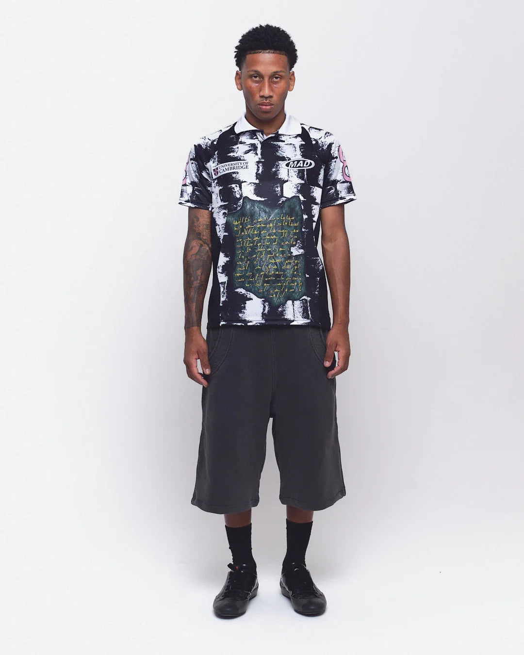 BERMUDA MOLETINHO DOUBLE HAND PRETO - Four Street