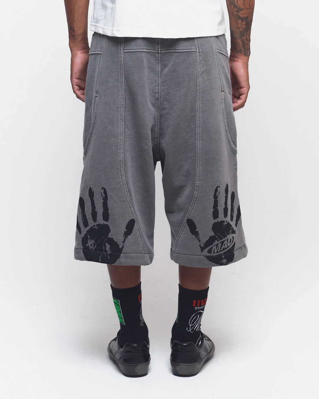 BERMUDA MOLETINHO DOUBLE HAND CINZA - Four Street