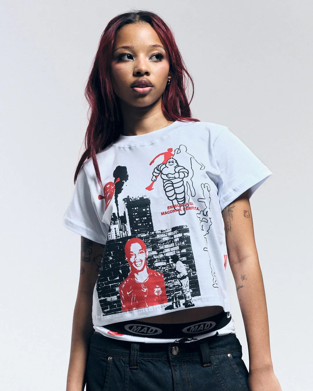 BABY TEE CIDADE MALUCA OFF WHITE - Four Street