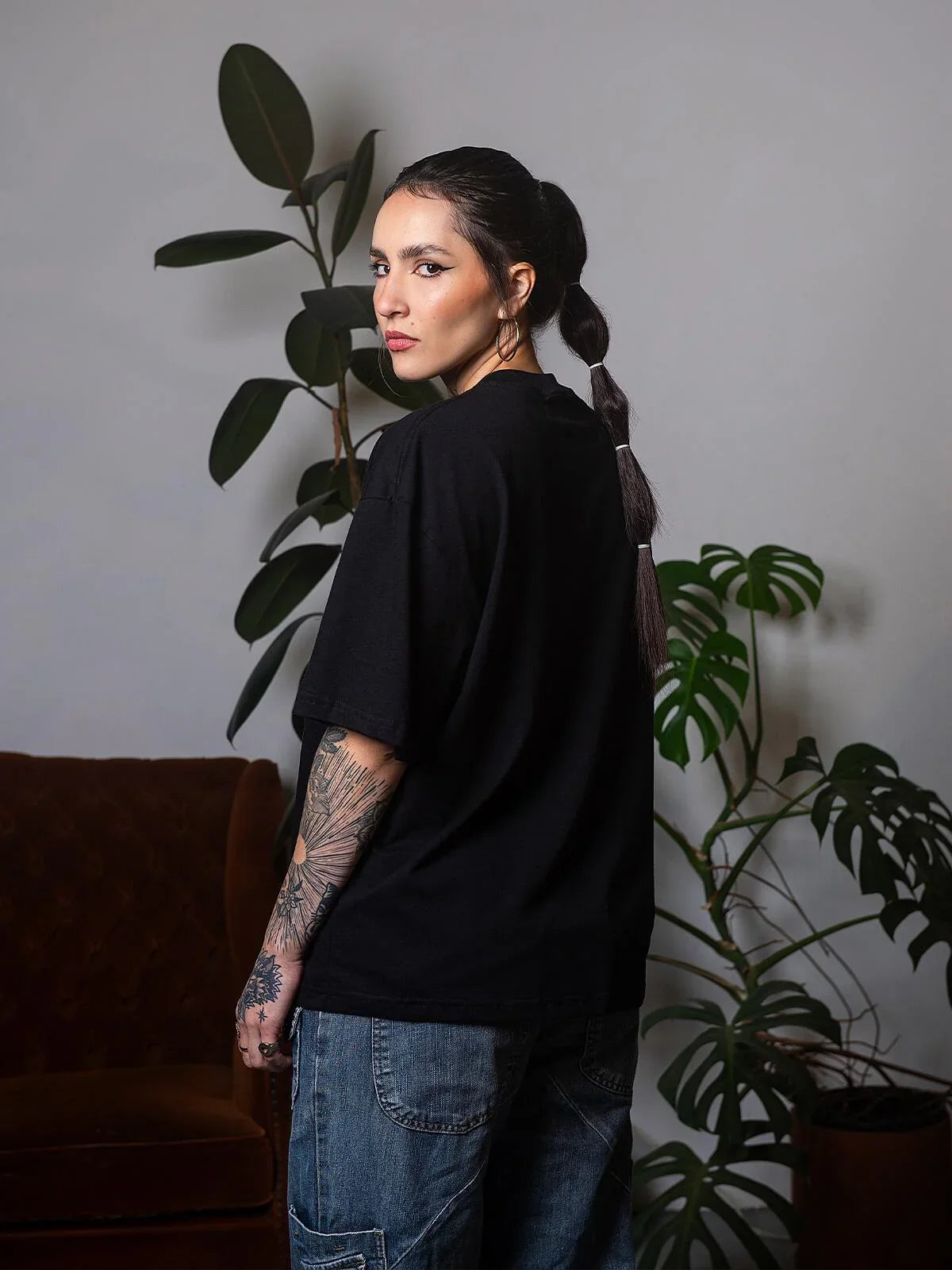 Camiseta Boxy Preta - Four Street