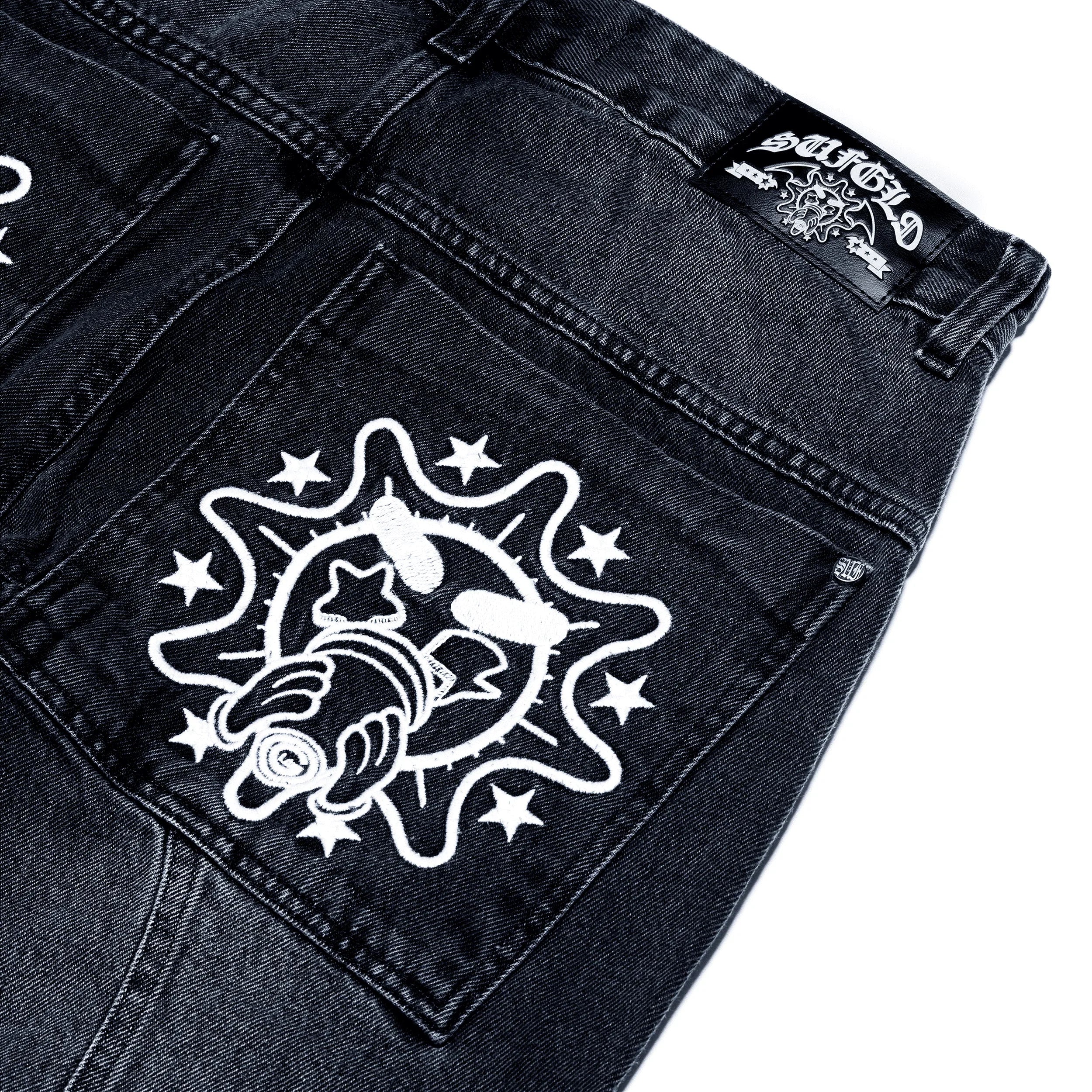 PANTS SUFGLO JEANS BLACK - Four Street