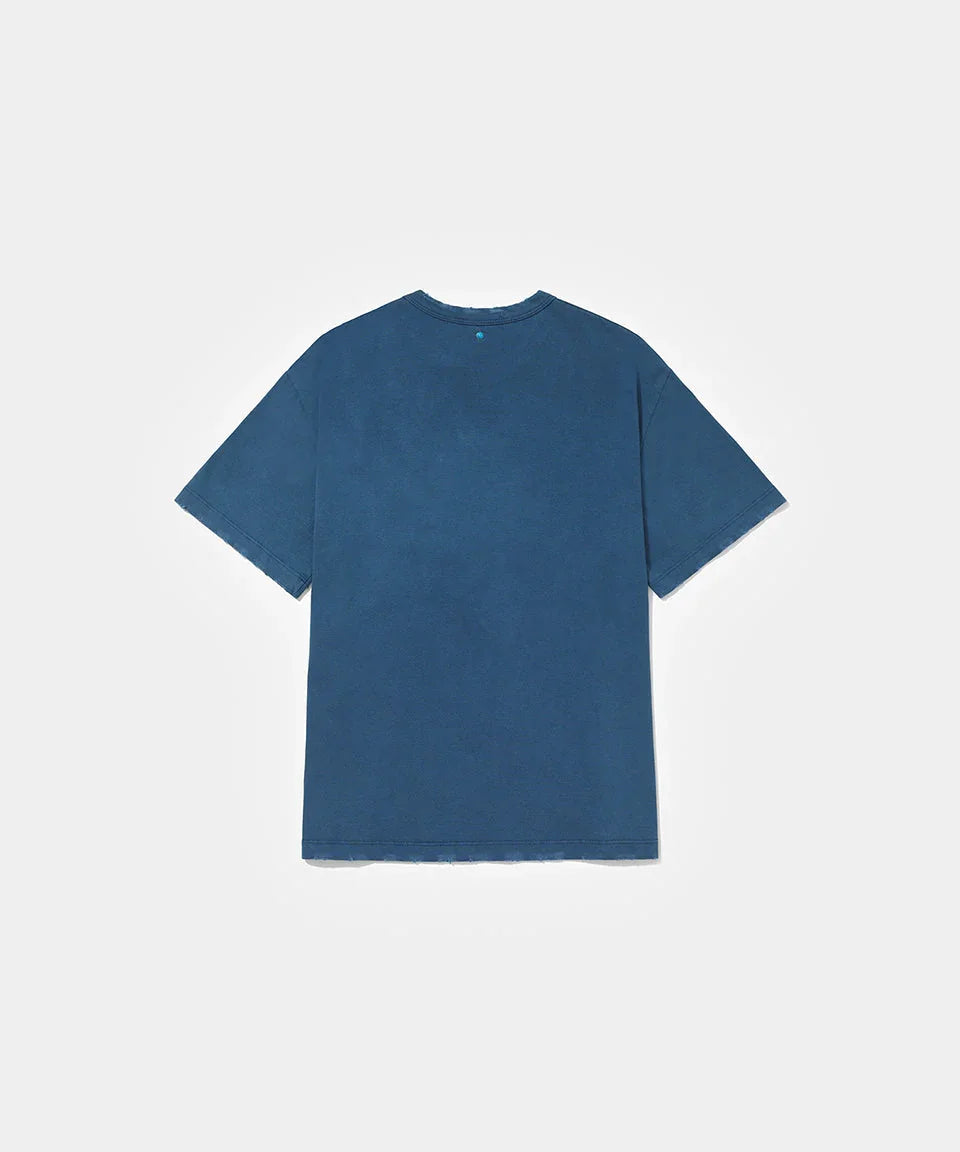 Logo T-shirt Vintage Navy Blue - Four Street