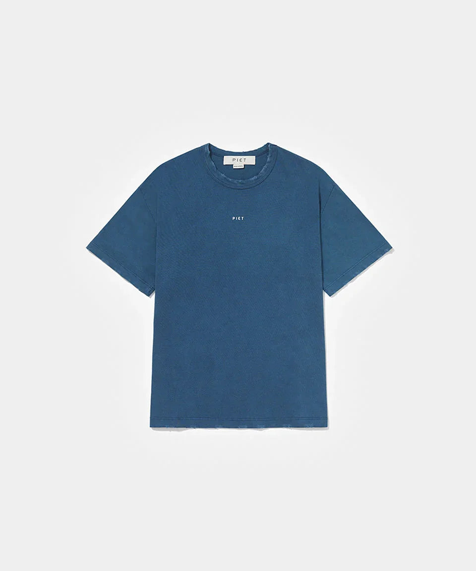 Logo T-shirt Vintage Navy Blue - Four Street