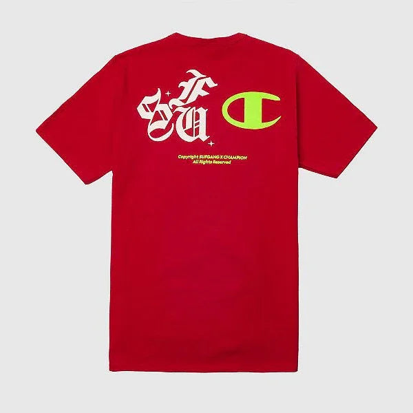 Camiseta Sufgang x Champion Stars Heritage Tee Red - Four Street