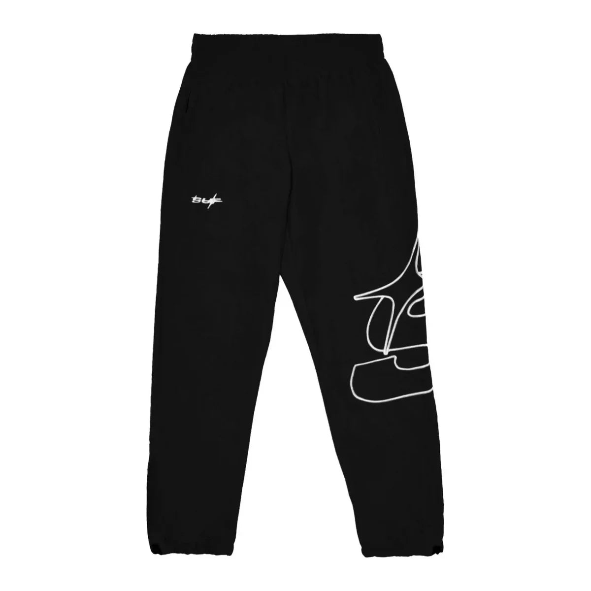 TRACK PANTS S STAR BLACK - Four Street