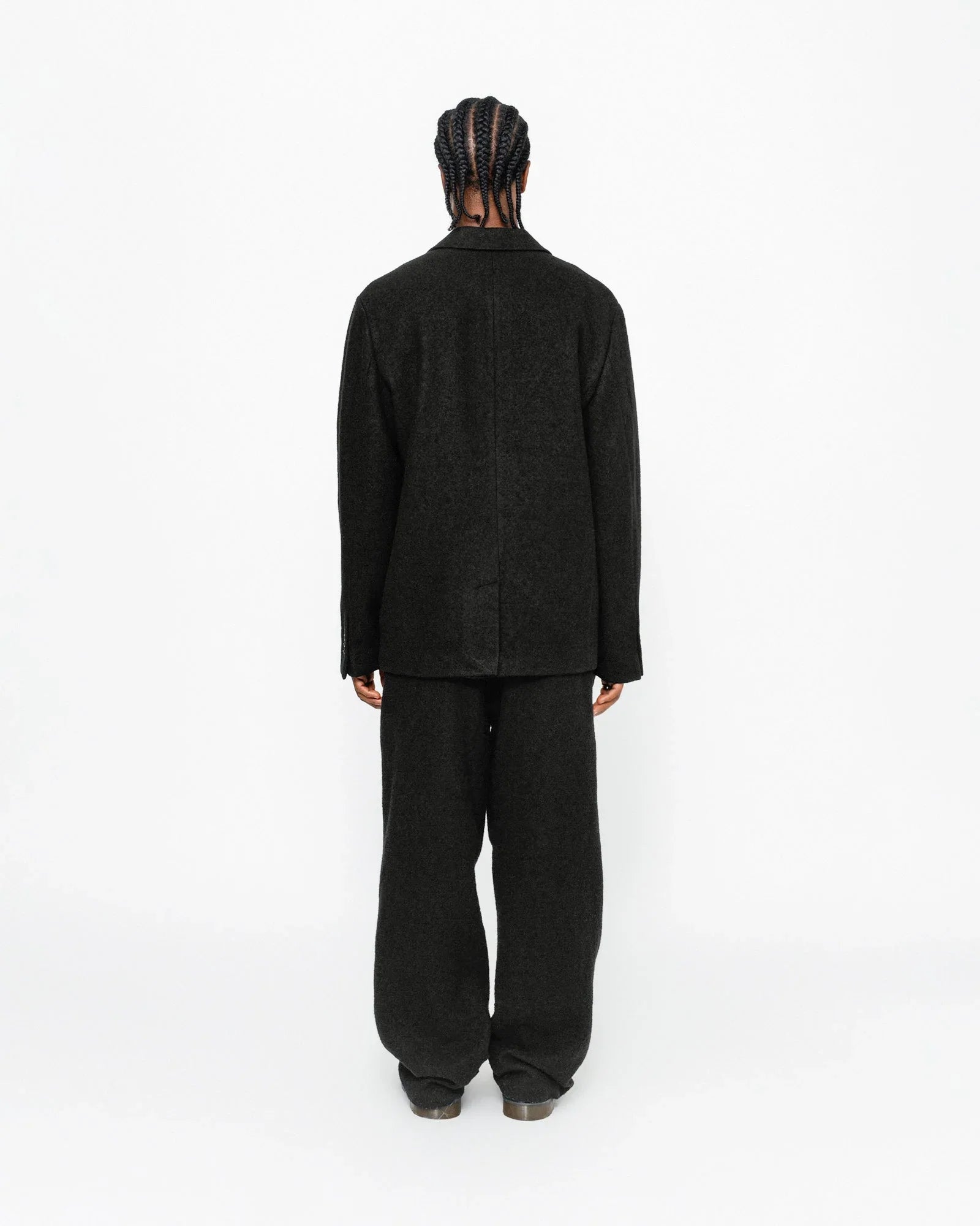 RELAXED TROUSER TEXTURED WOOL - Four Street