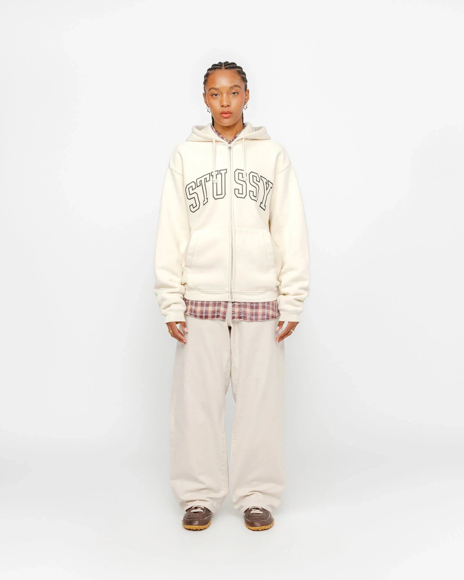 OUTLINE ZIP HOODIE - Four Street