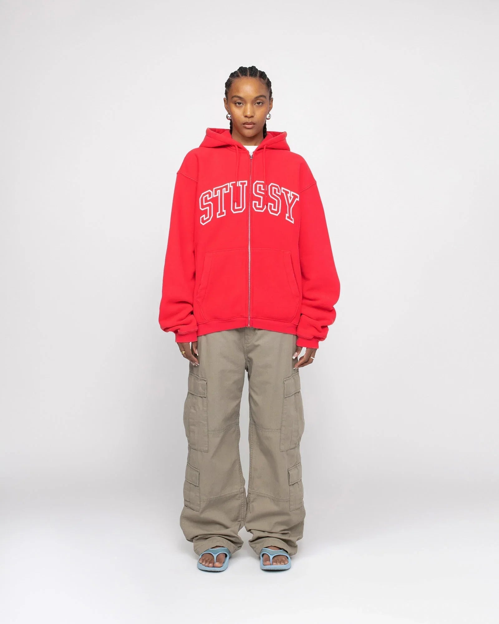 OUTLINE ZIP HOODIE - Four Street