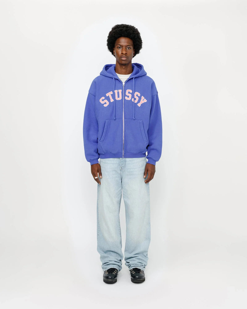 FADED GRAPHIC ZIP HOODIE - Four Street
