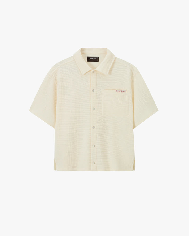Montecarlo Waffle Shirt Ivory