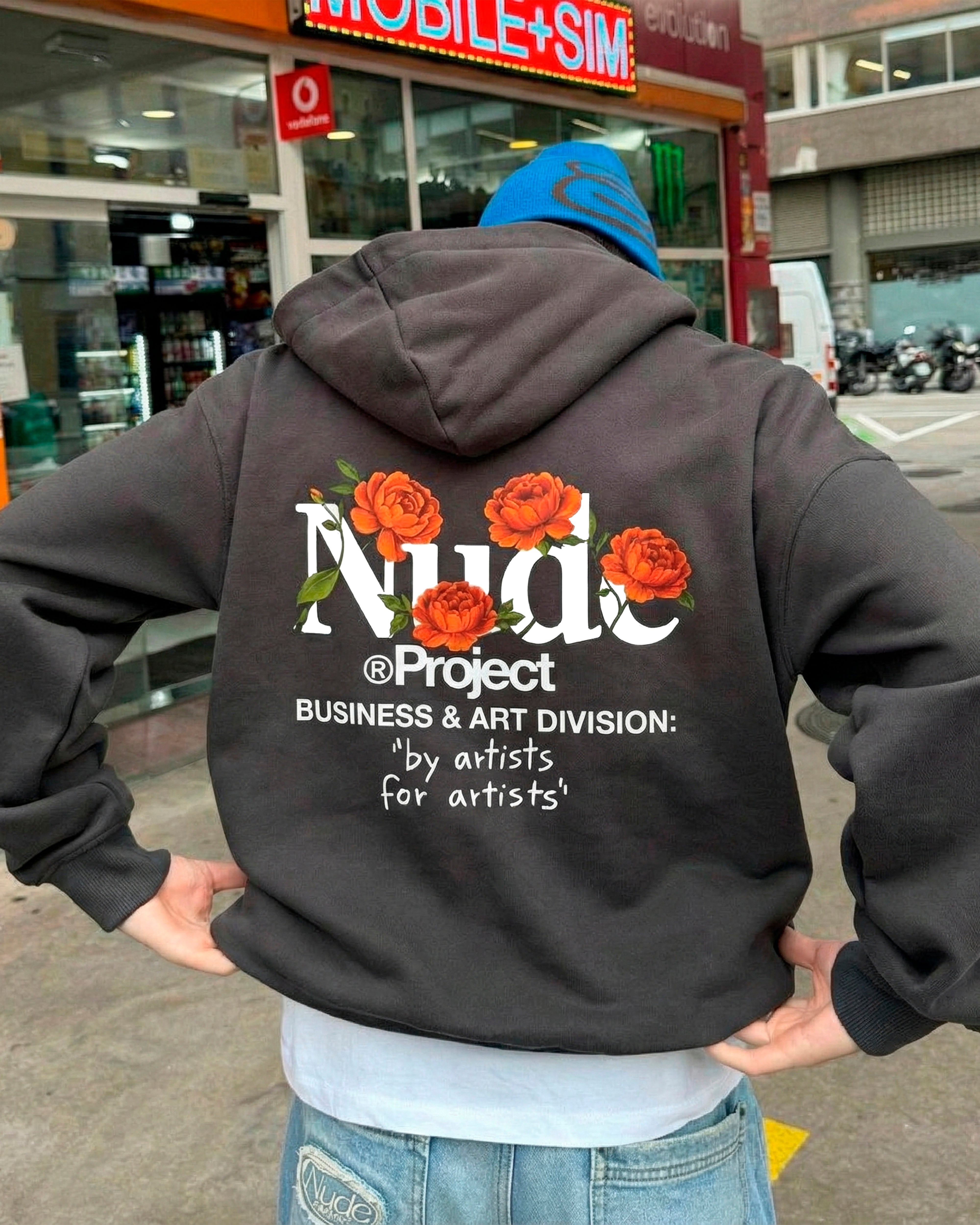 Play With Logo Hoodie Black