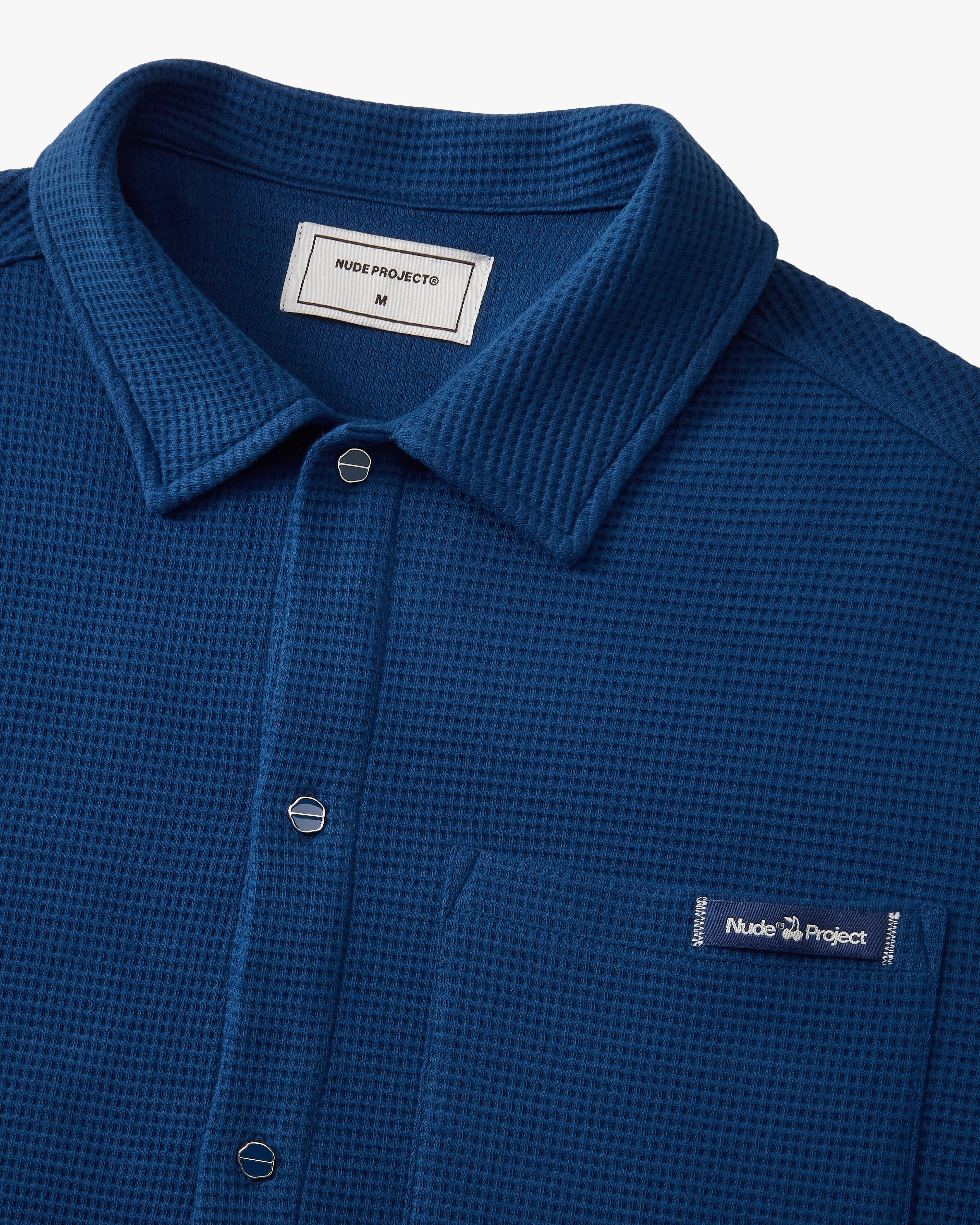 Montecarlo Waffle Shirt Navy