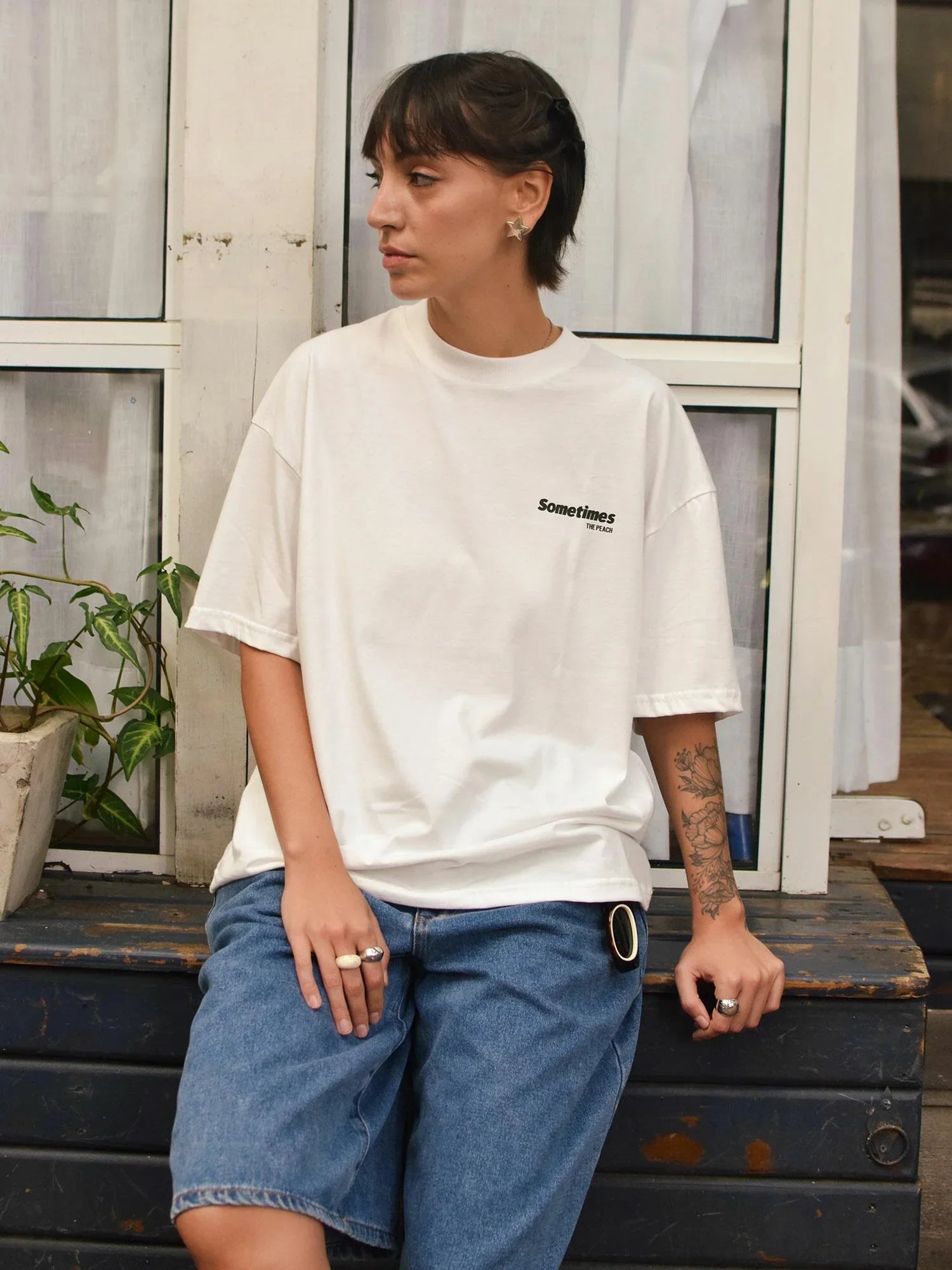 Camiseta Boxy Peach - Four Street