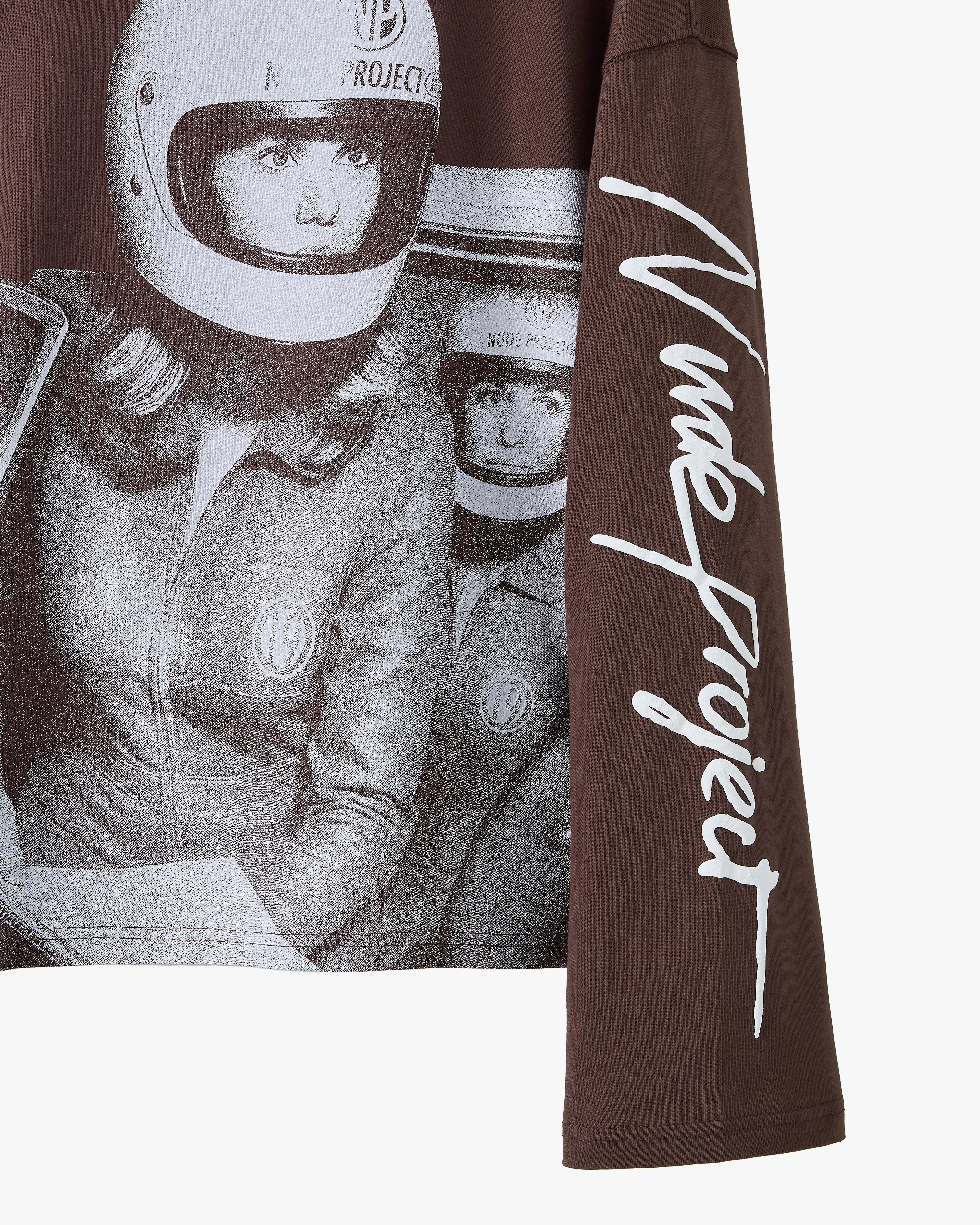 Rally Long-Sleeve Tee Brown
