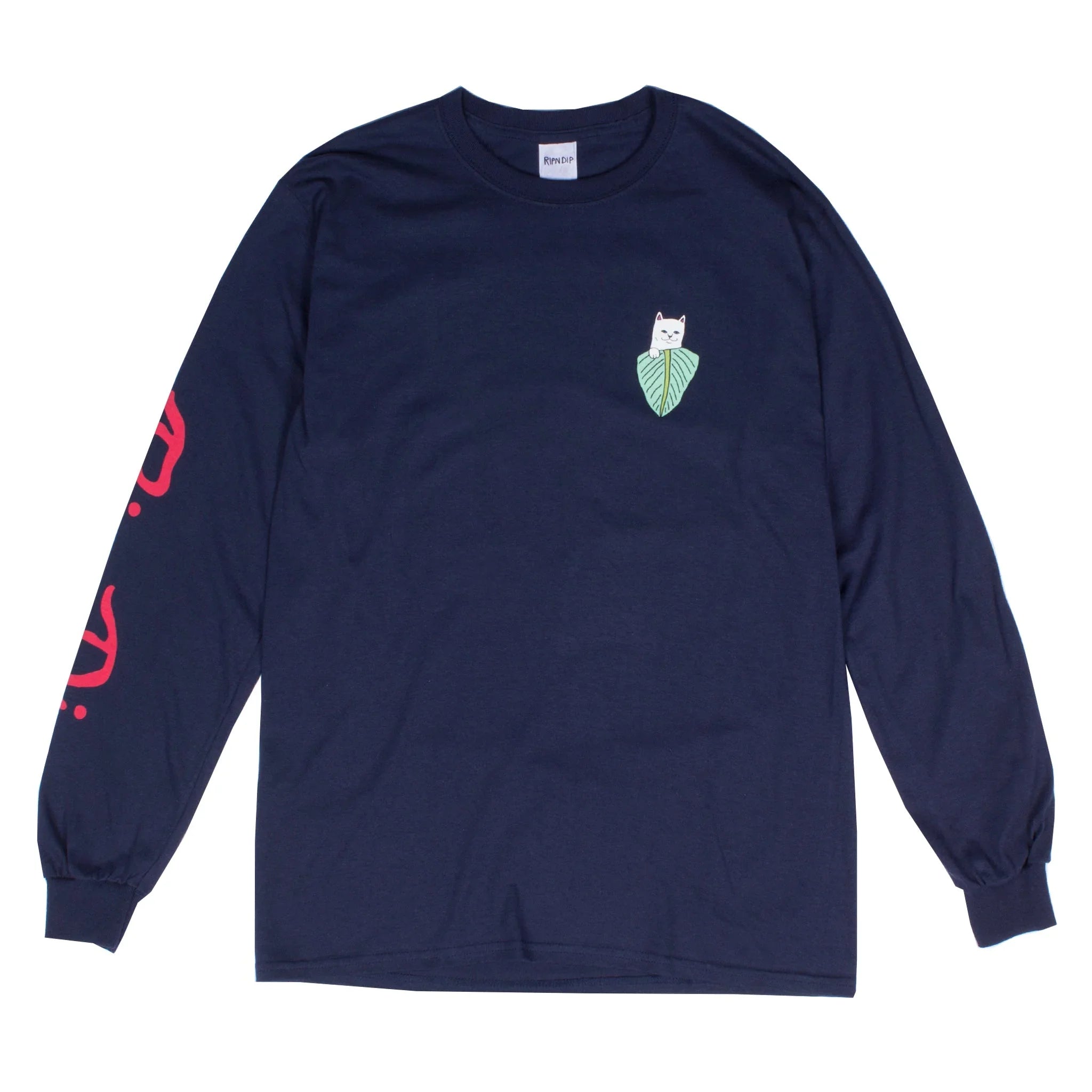 Nermal Portrait L/S (Navy) - Camiseta - Four Street